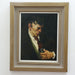 John R Grabich Boy With Drinking Glass Oil Painting | Work of Man