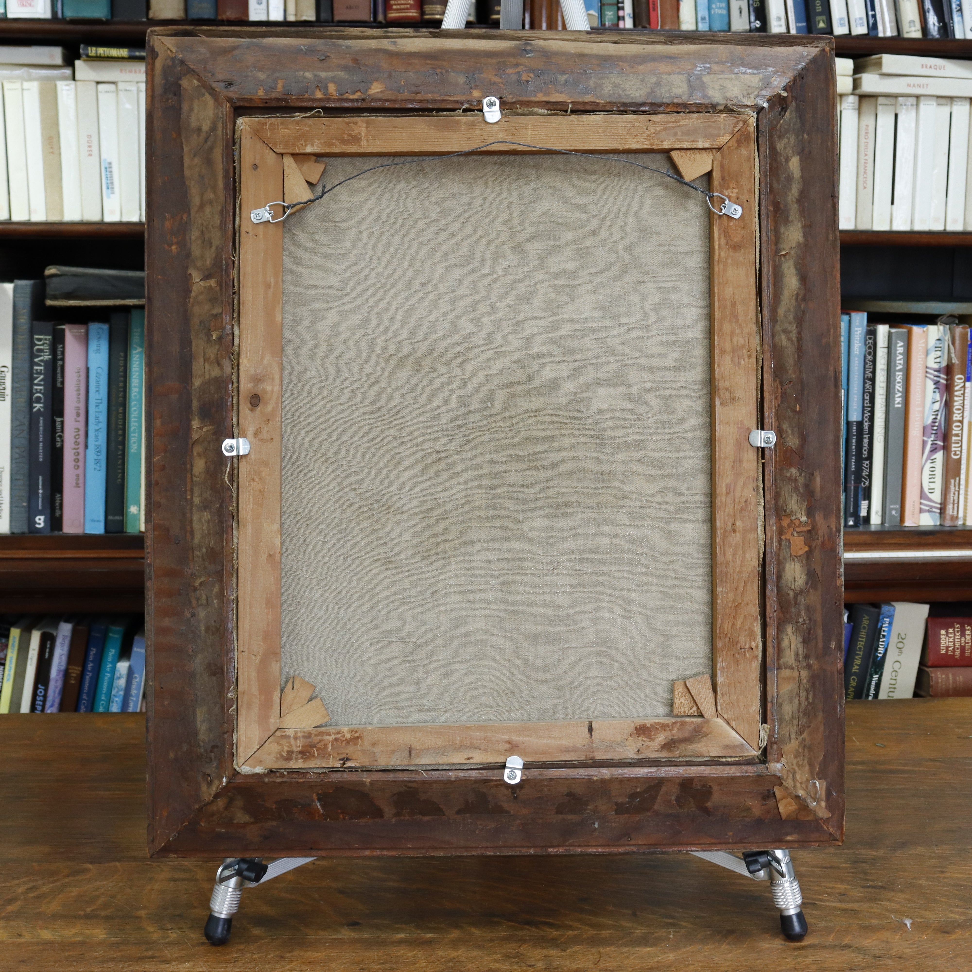 AW088: Arabian Street Scene Oil on Canvas Painting Signed Yongert