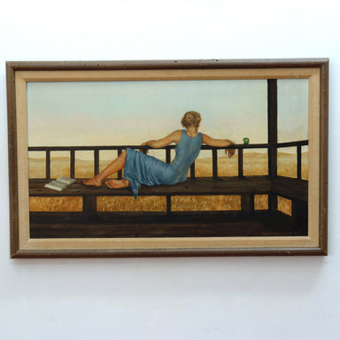 Ralph Anderson Lazy Summer Afternoon Oil on Canvas Painting 1962 | Work of Man