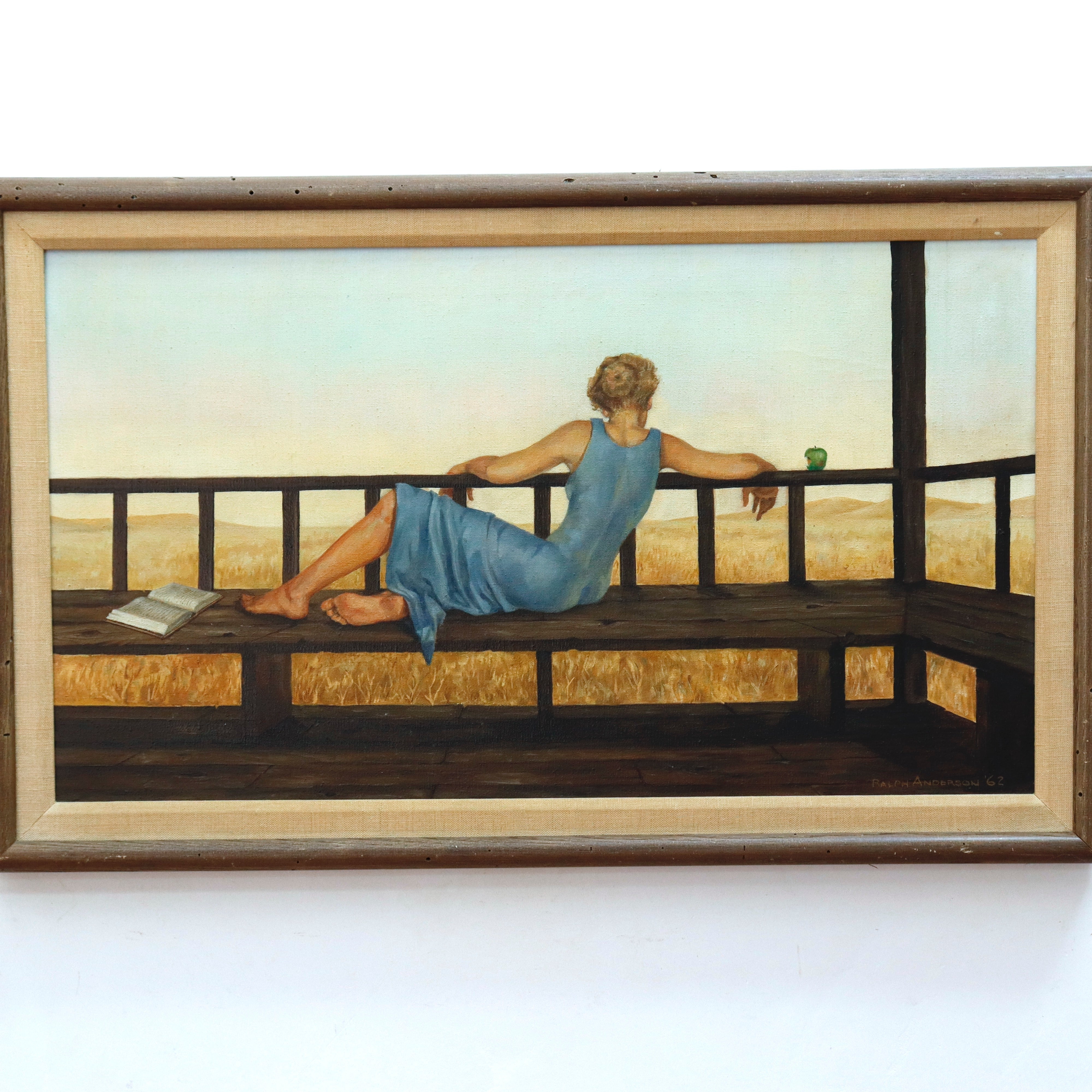 AW320: Ralph Anderson Lazy Summer Afternoon Oil on Canvas Painting 1962