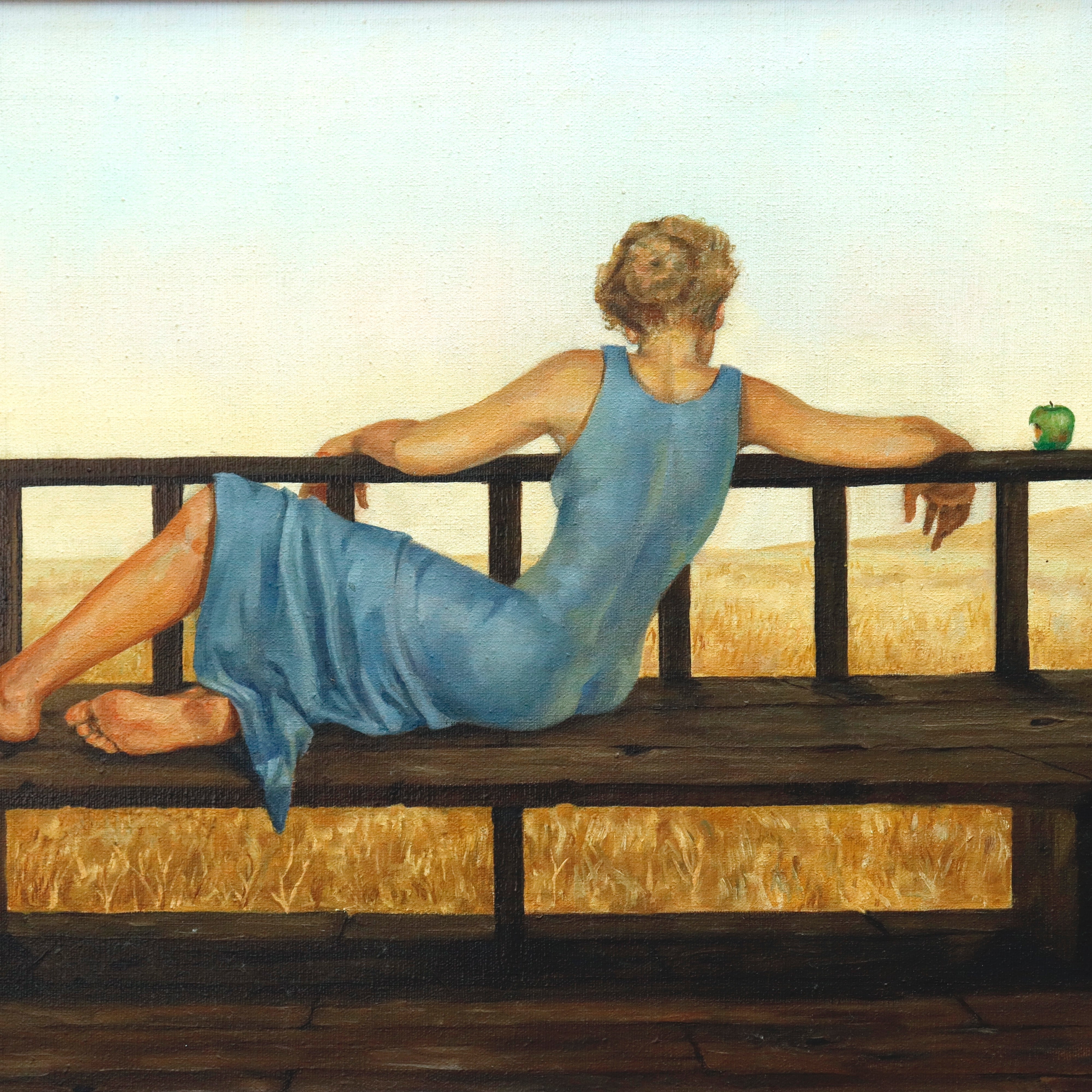 AW320: Ralph Anderson Lazy Summer Afternoon Oil on Canvas Painting 1962