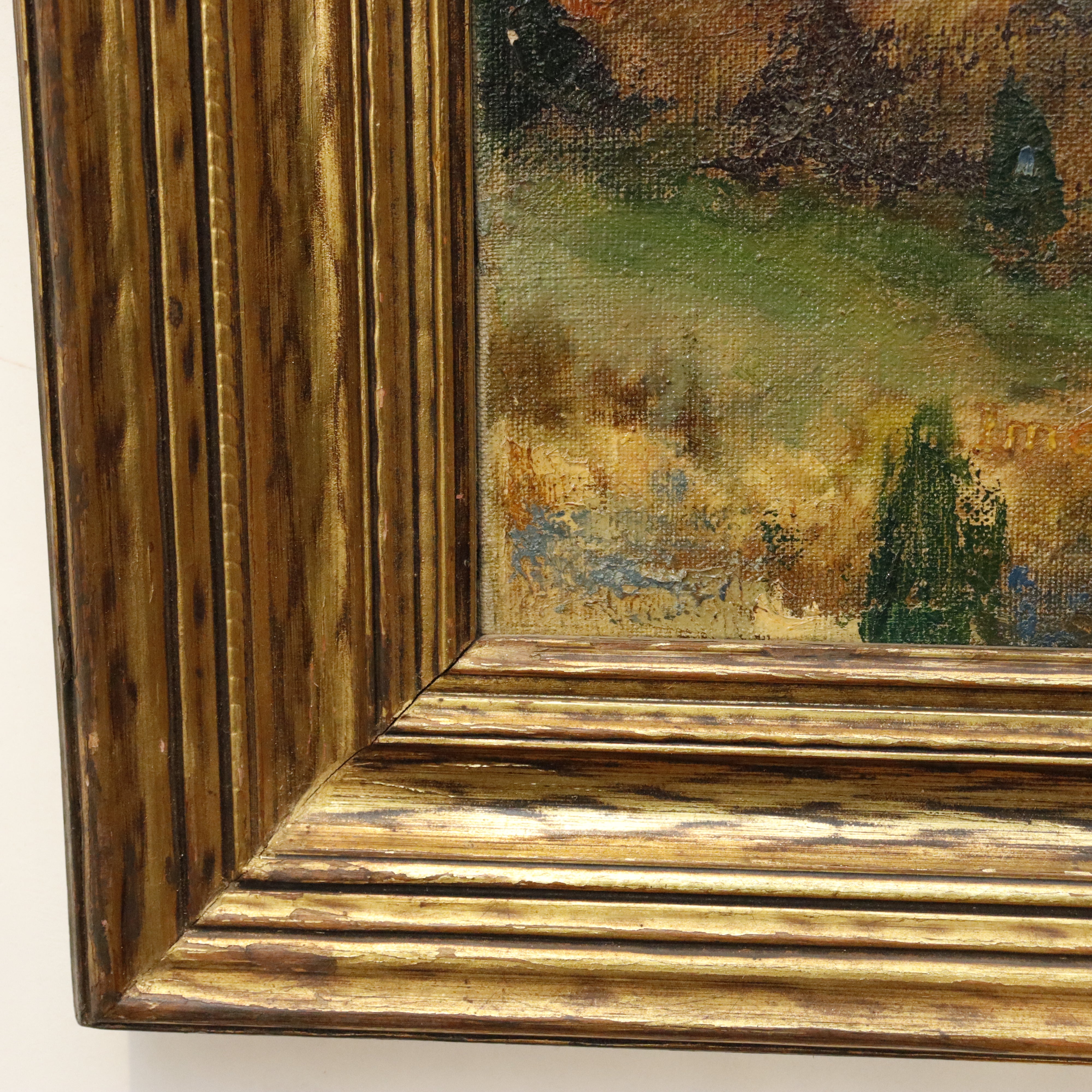 AW310: Imogene Williams The Ozarks WPA American Regionalist Artist Oil on Canvas Painting Circa 1940's