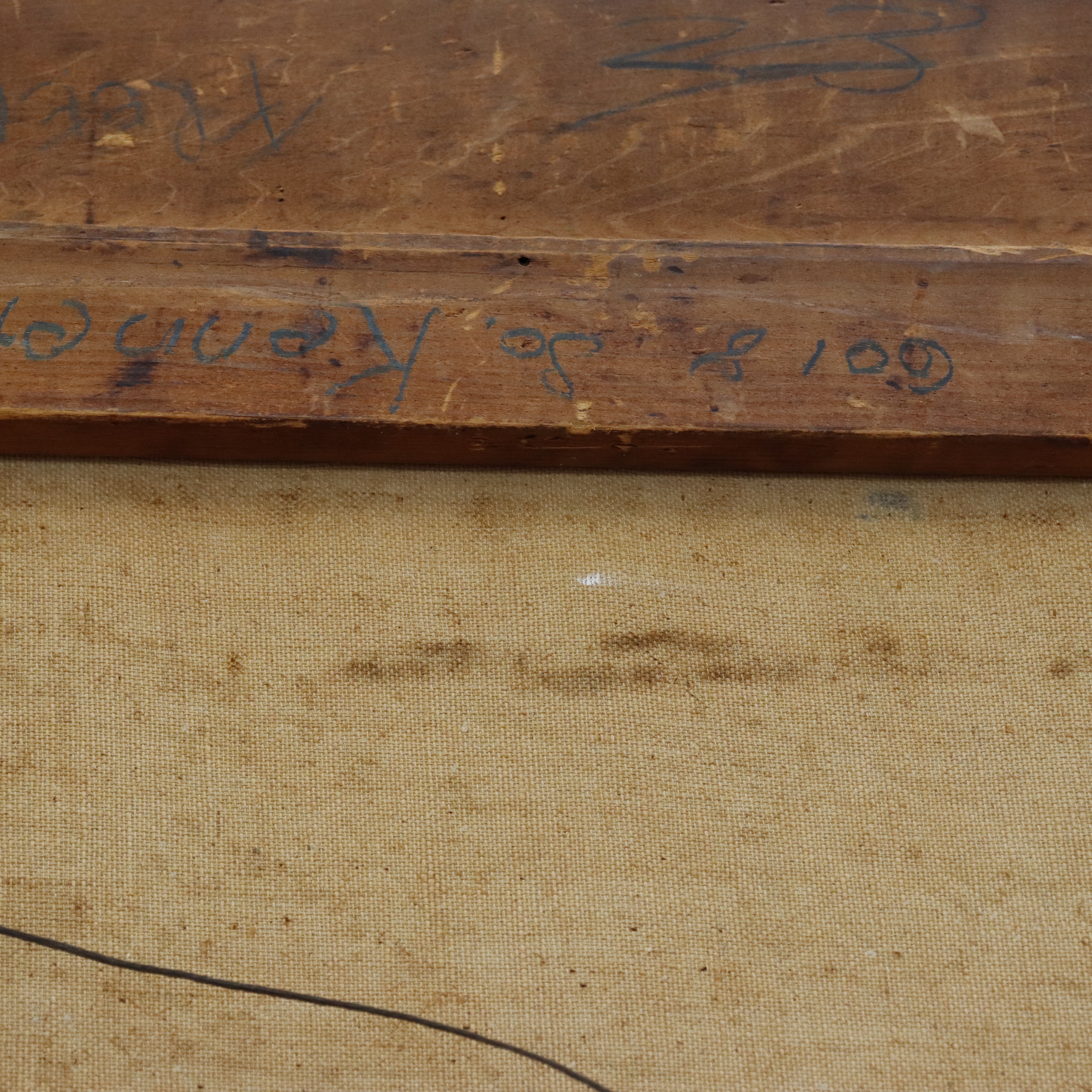 AW310: Imogene Williams The Ozarks WPA American Regionalist Artist Oil on Canvas Painting Circa 1940's