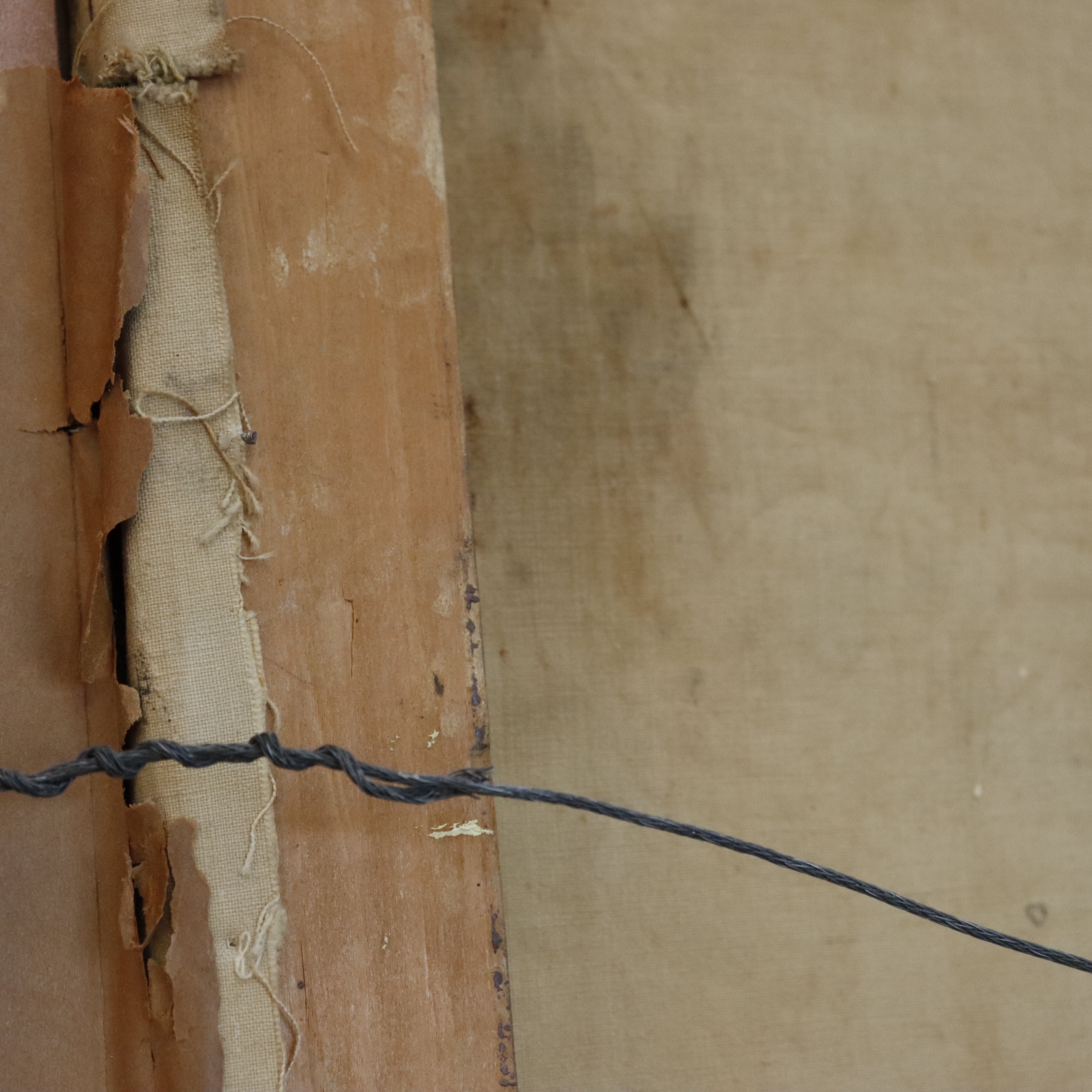 AW922: Jean Boutet Arab Bazar Impressionist Oil on Canvas Painting Mid 20th Century