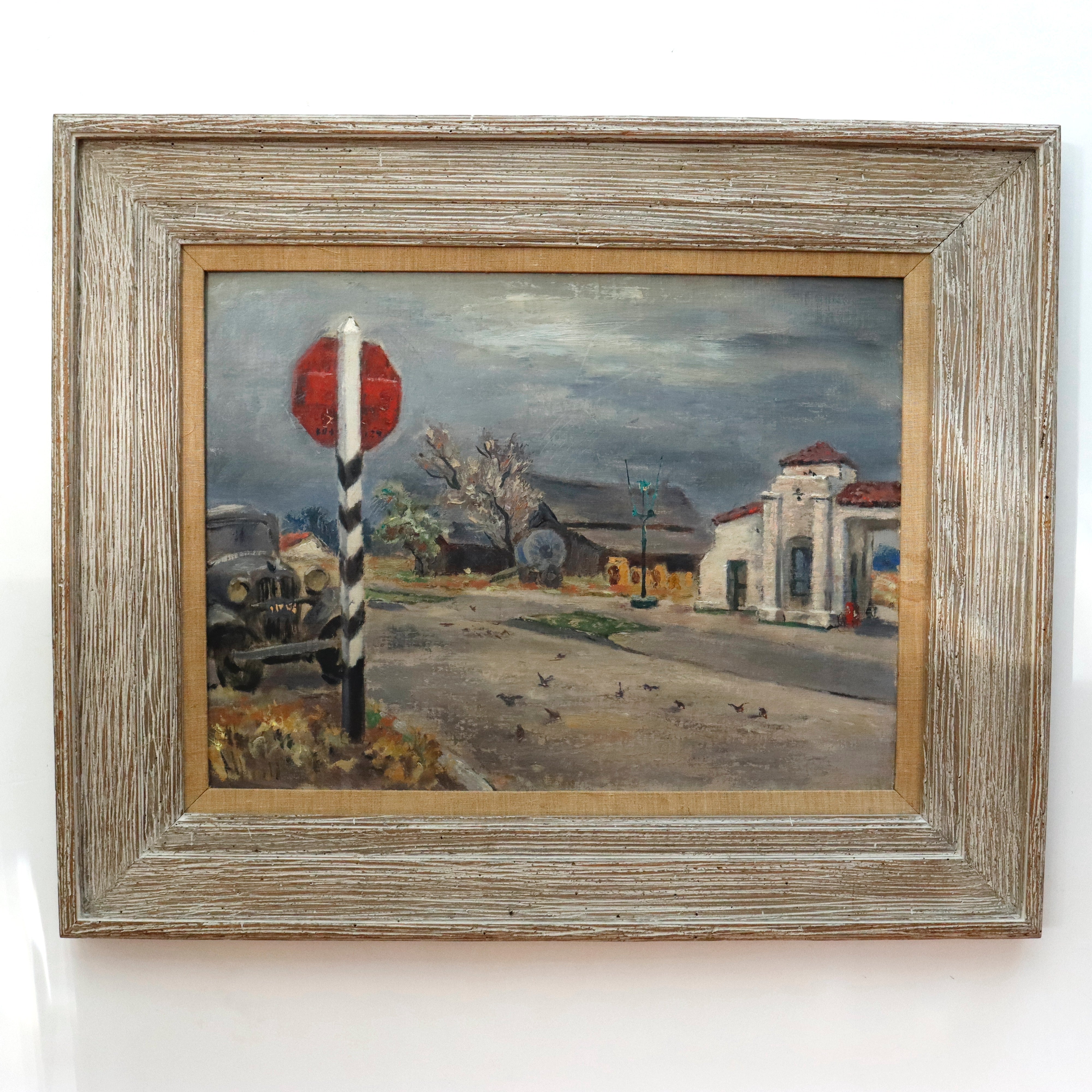 AW542: Early 20th Century American Southwest Regionalist Impressionist -  WPA Era - Oil on Board