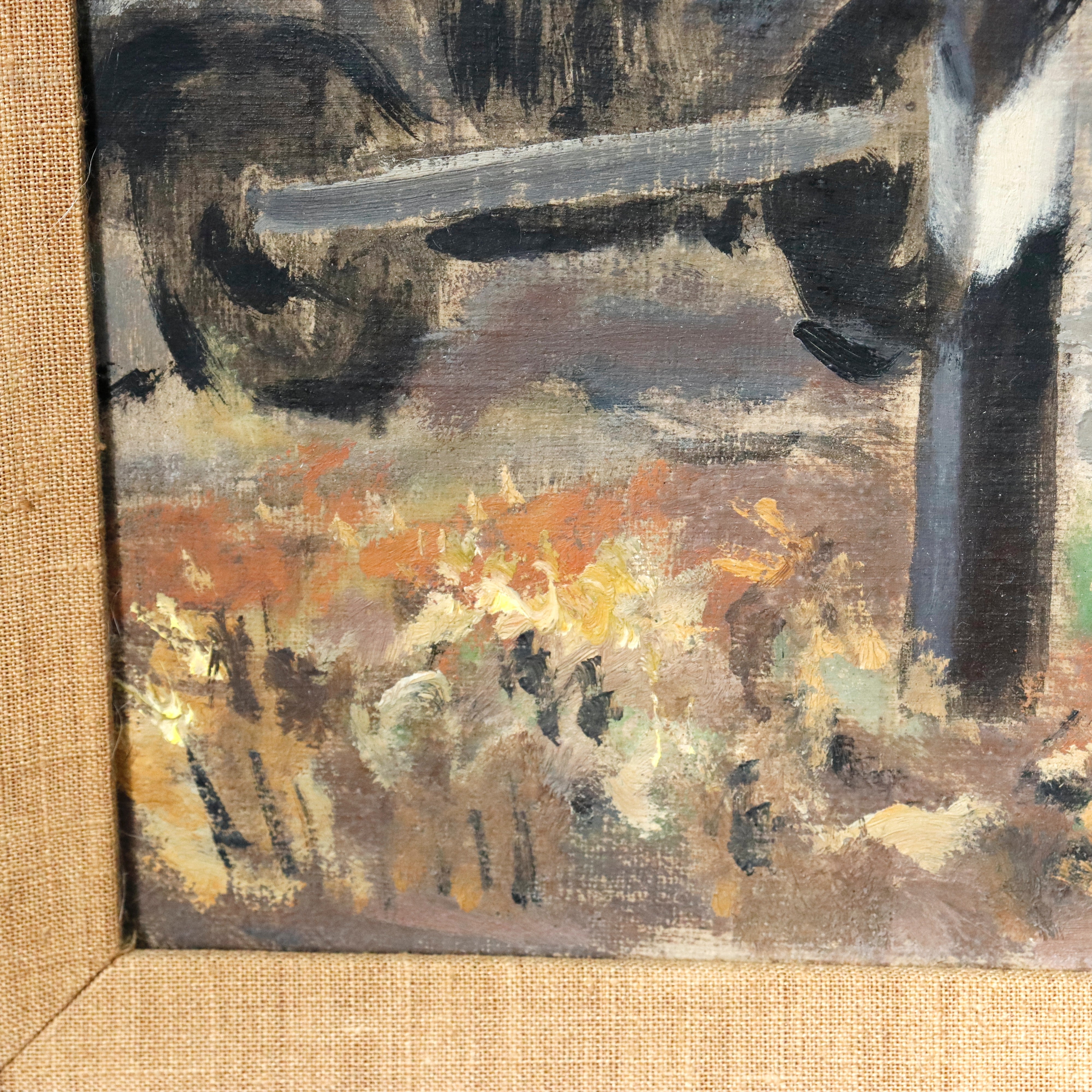 AW542: Early 20th Century American Southwest Regionalist Impressionist -  WPA Era - Oil on Board