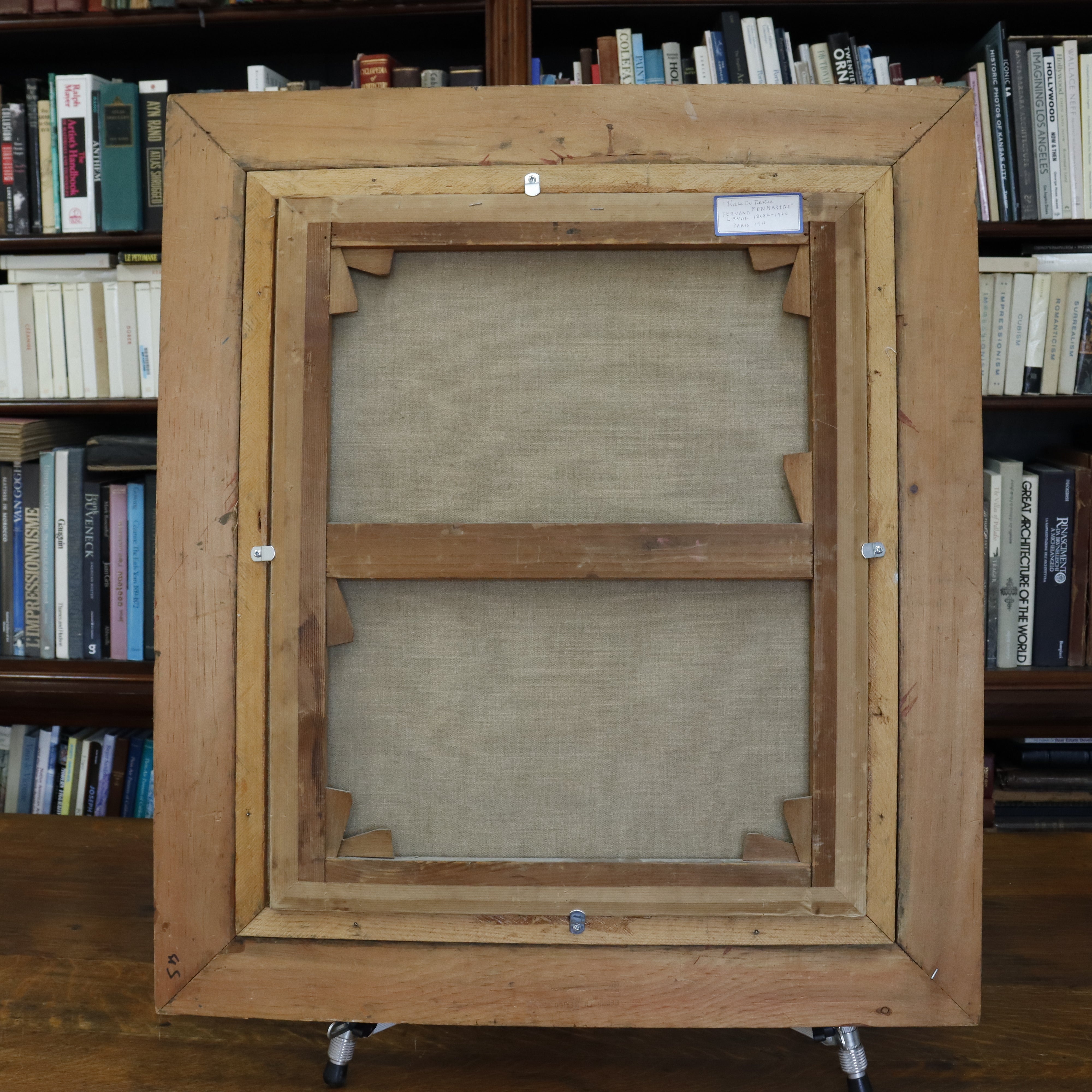 AW462: Fernand Laval Place du Tertre Montmartre Oil on Canvas Painting