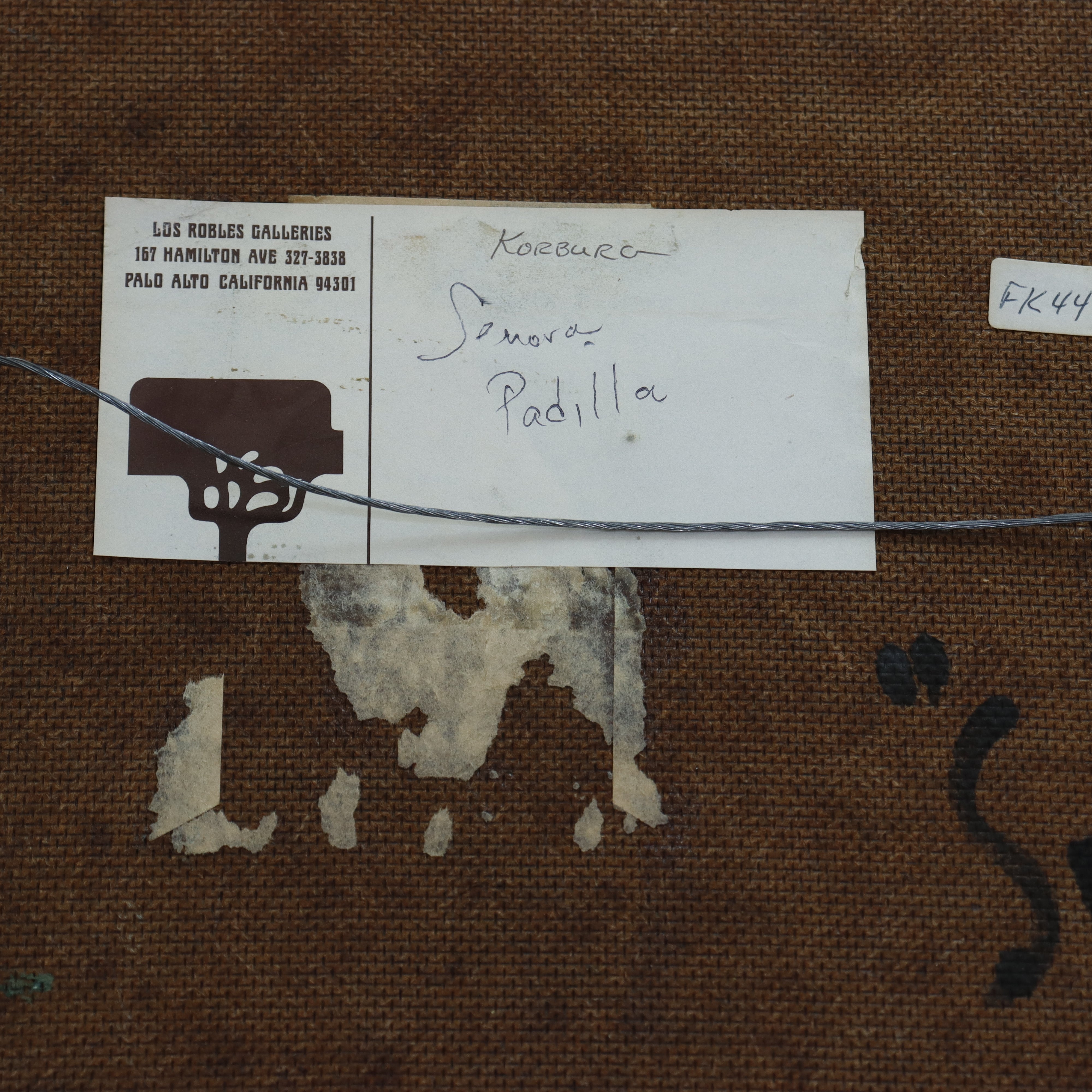 AW927: Fred Korburg Señora Padilla Oil on Masonite Panel Circa 1959