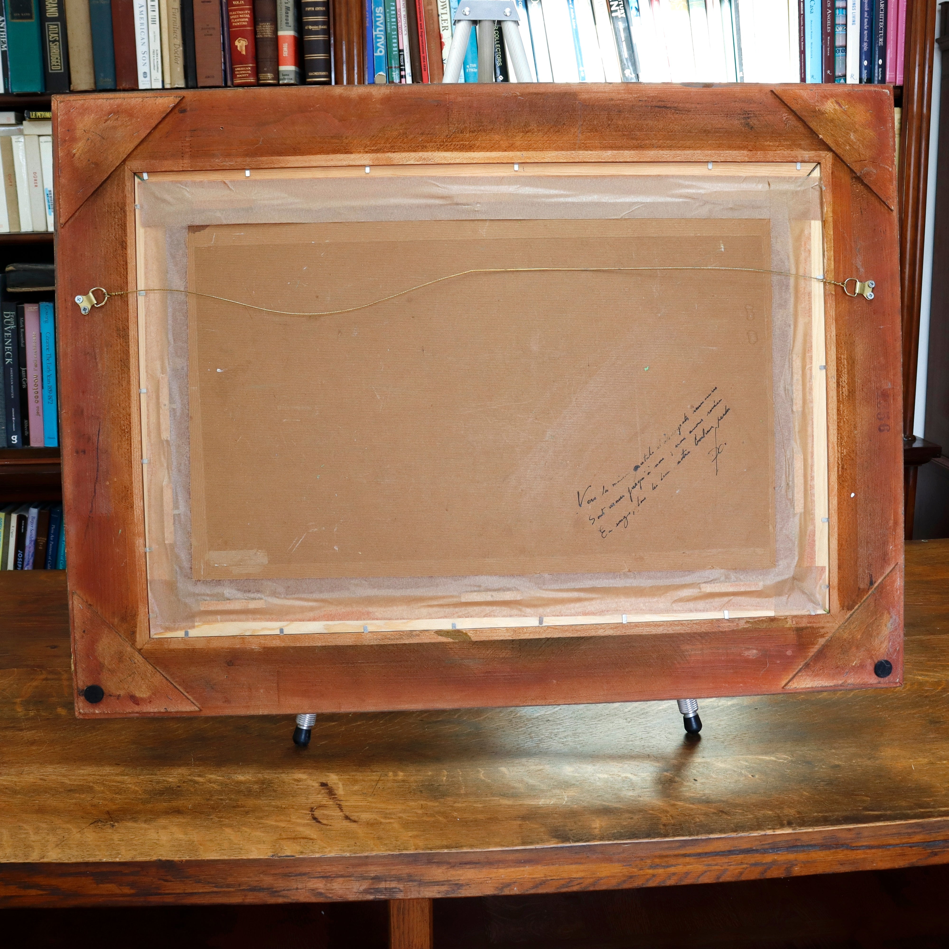 AW929: Impressionist Oil on Board Painting French School Monogrammed Signature