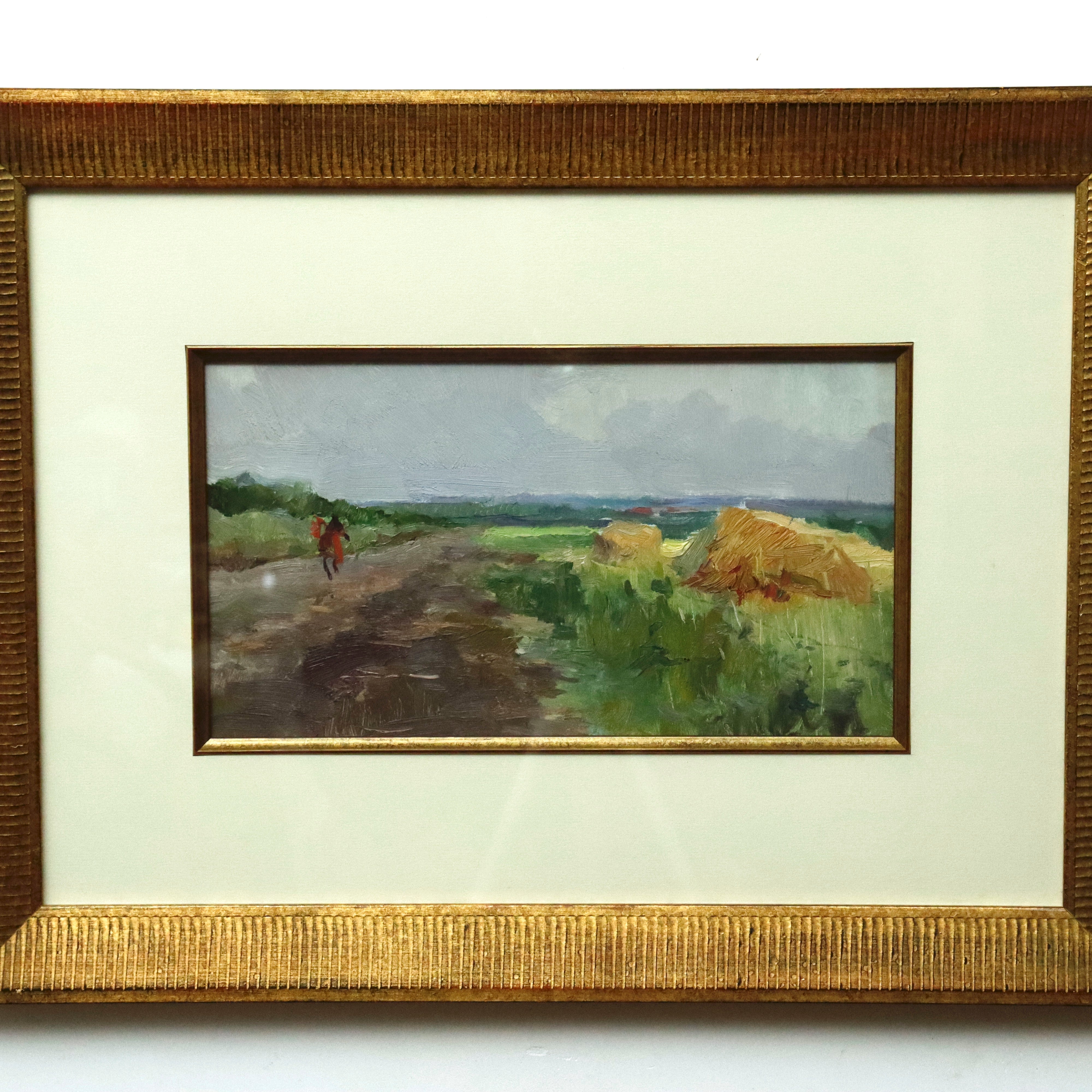 AW009: Bondarenko Peter Kuzmich Motherland Ukranian Landscape Oil on Board