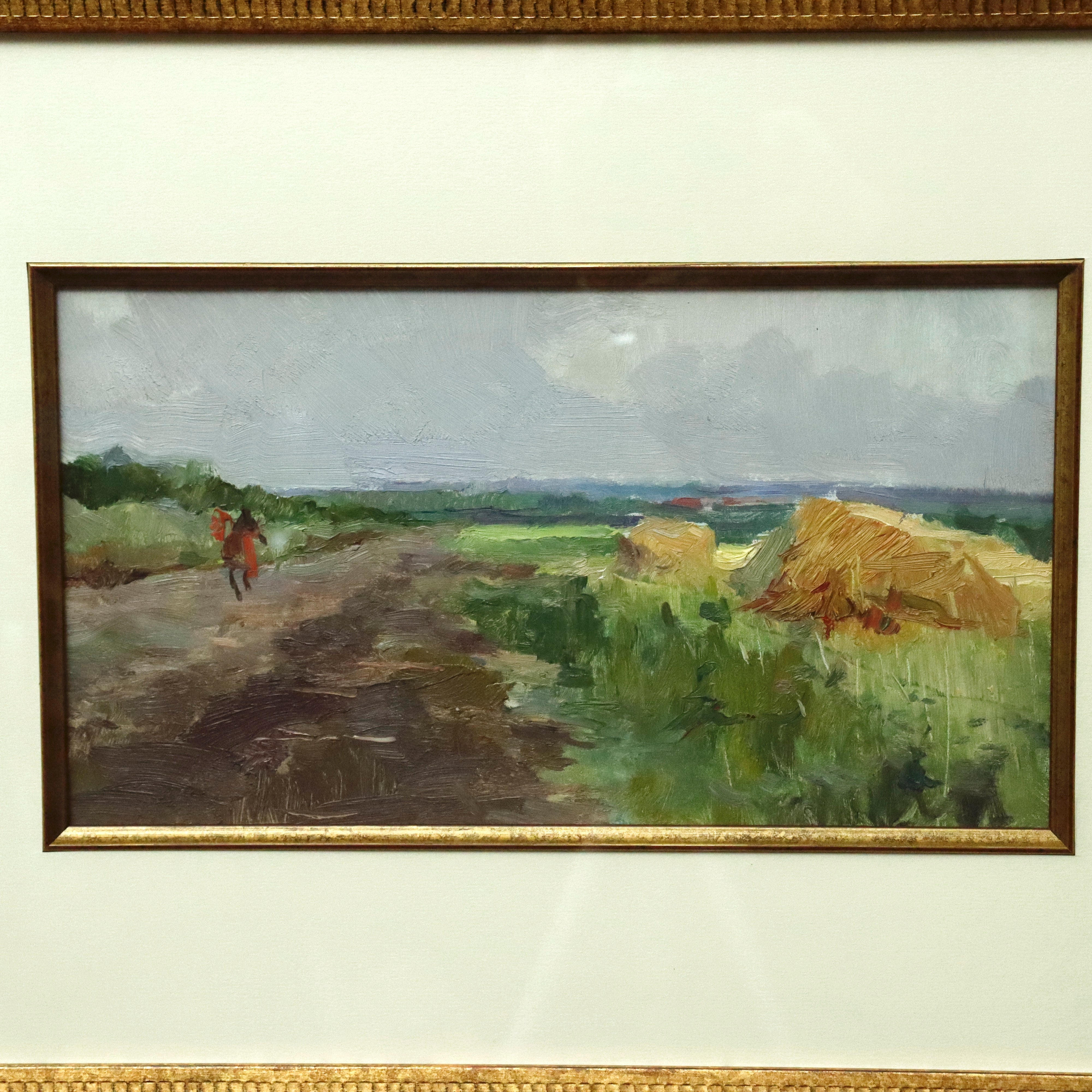 AW009: Bondarenko Peter Kuzmich Motherland Ukranian Landscape Oil on Board