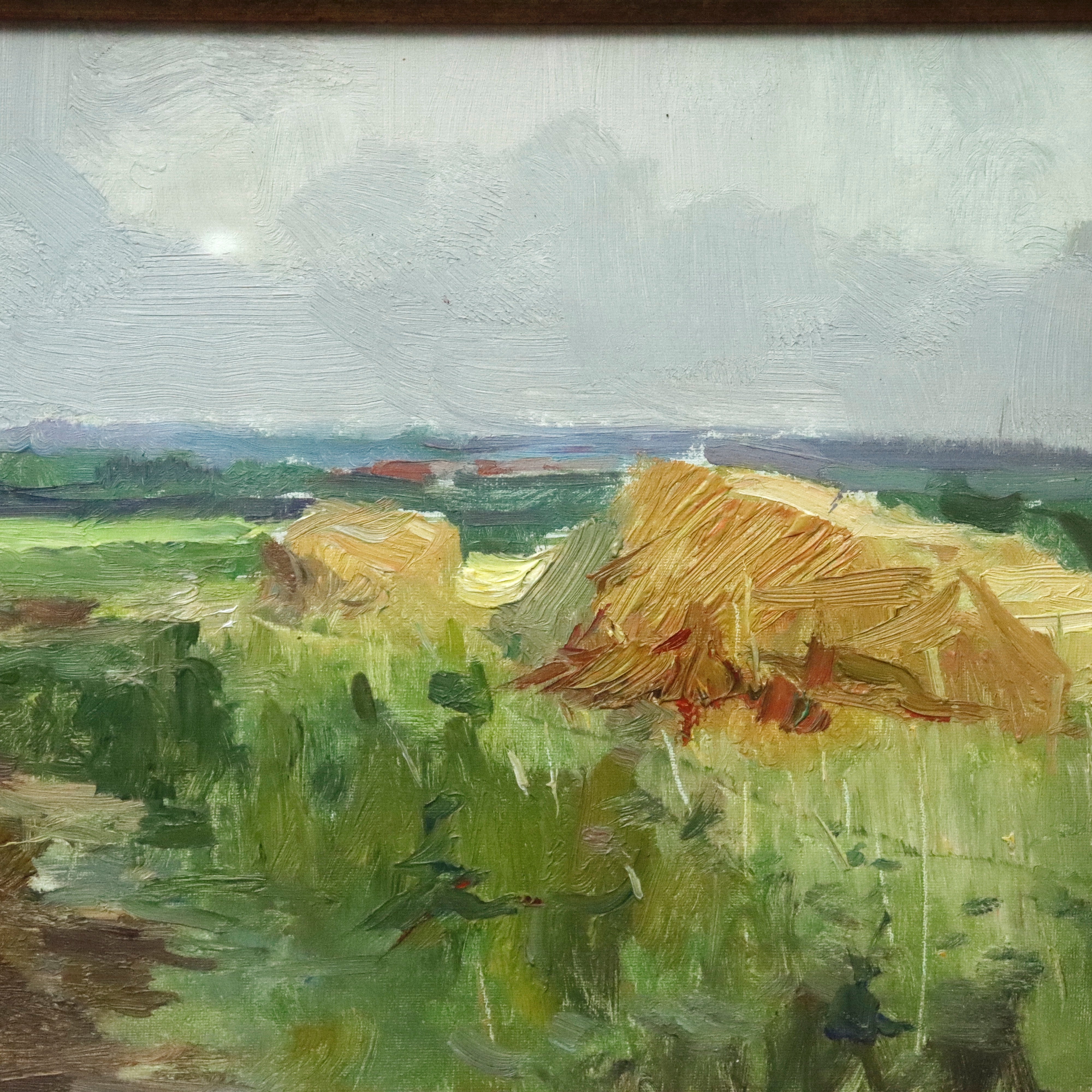 AW009: Bondarenko Peter Kuzmich Motherland Ukranian Landscape Oil on Board