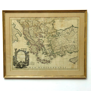 Guillaume de L'Isle Circa 1730 map of the Aegean Sea Carte De La Grece | Work of Man