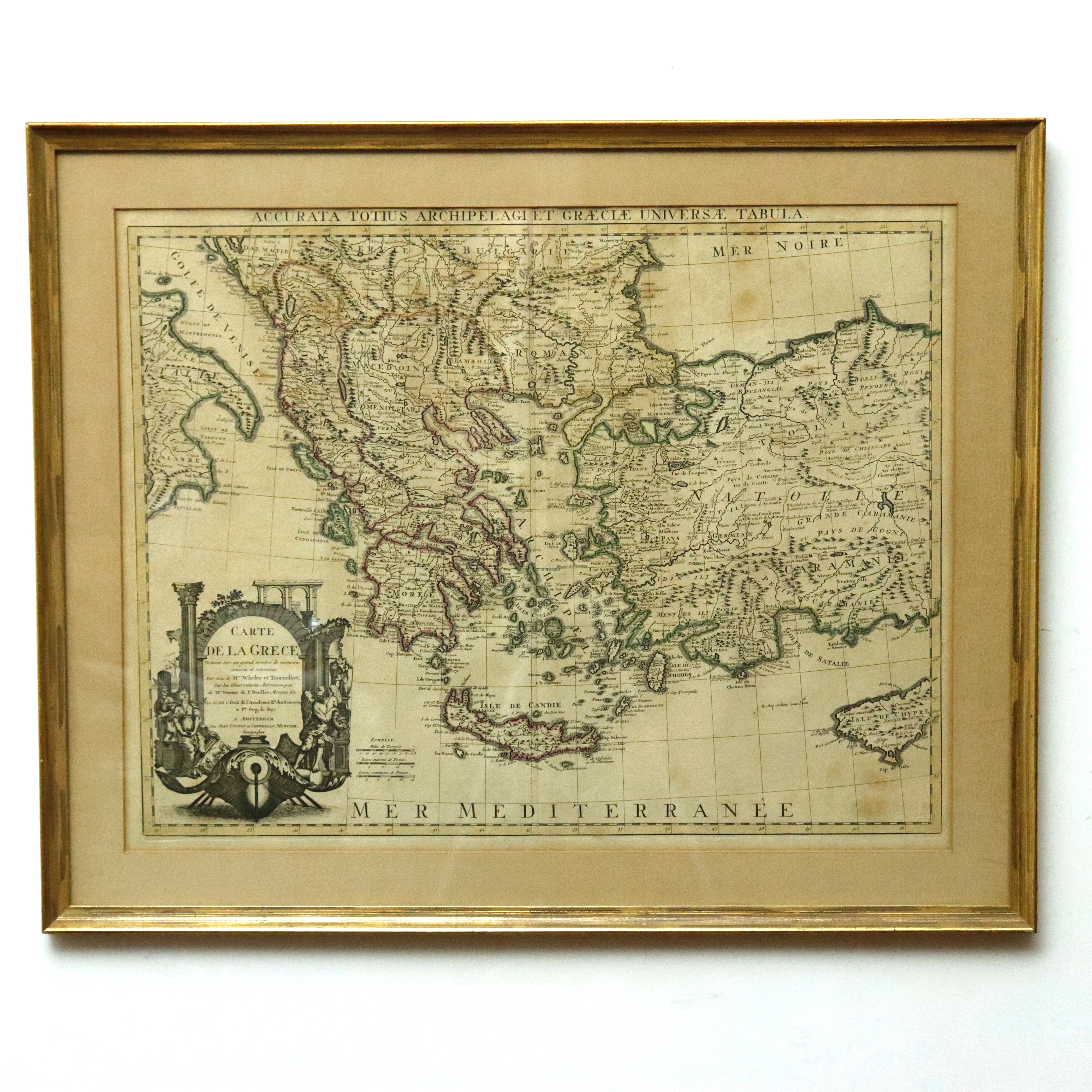 Guillaume de L'Isle Circa 1730 map of the Aegean Sea Carte De La Grece | Work of Man