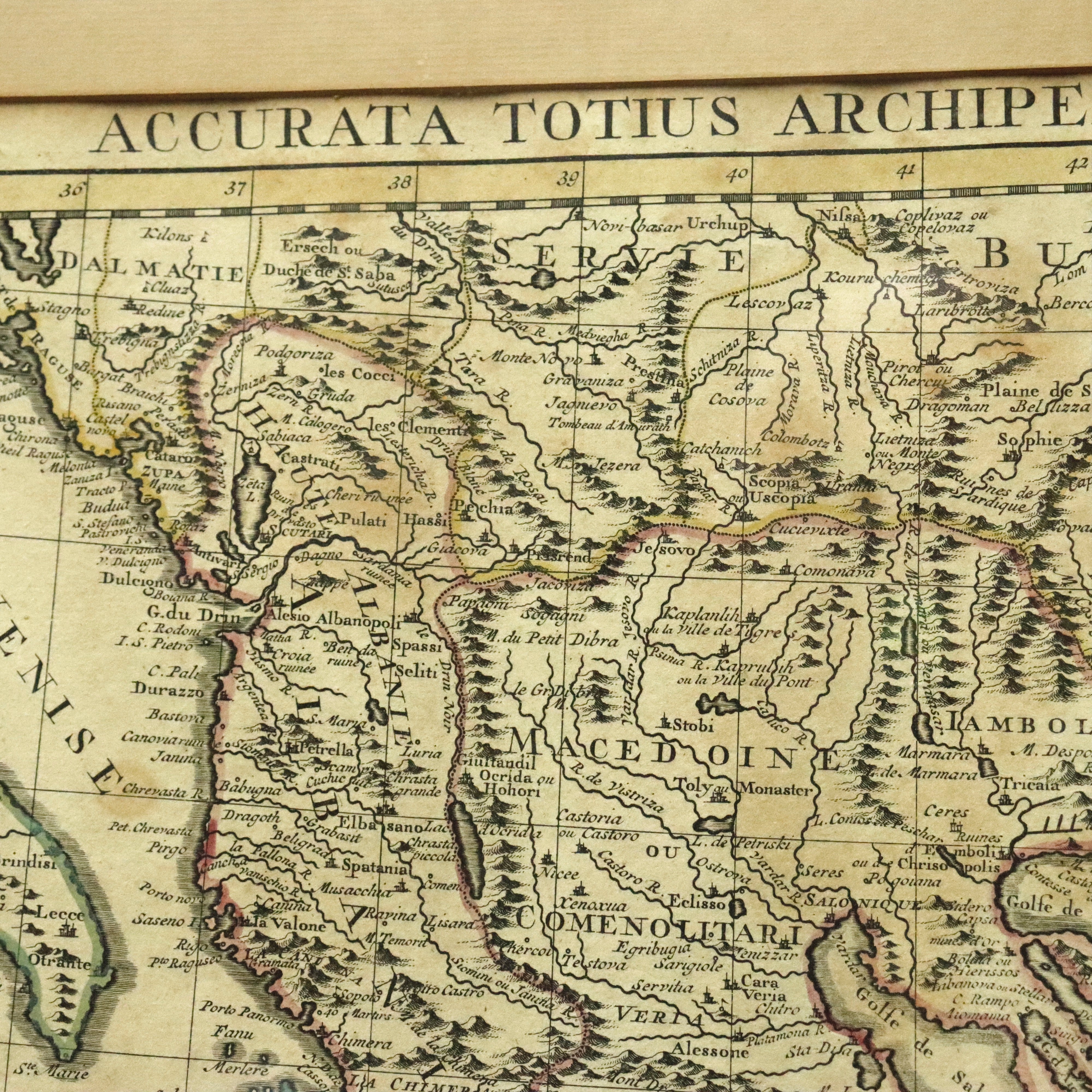 AW7-017: Guillaume de L'Isle Circa 1730 Map of the Aegean Sea "Carte De La Grece"