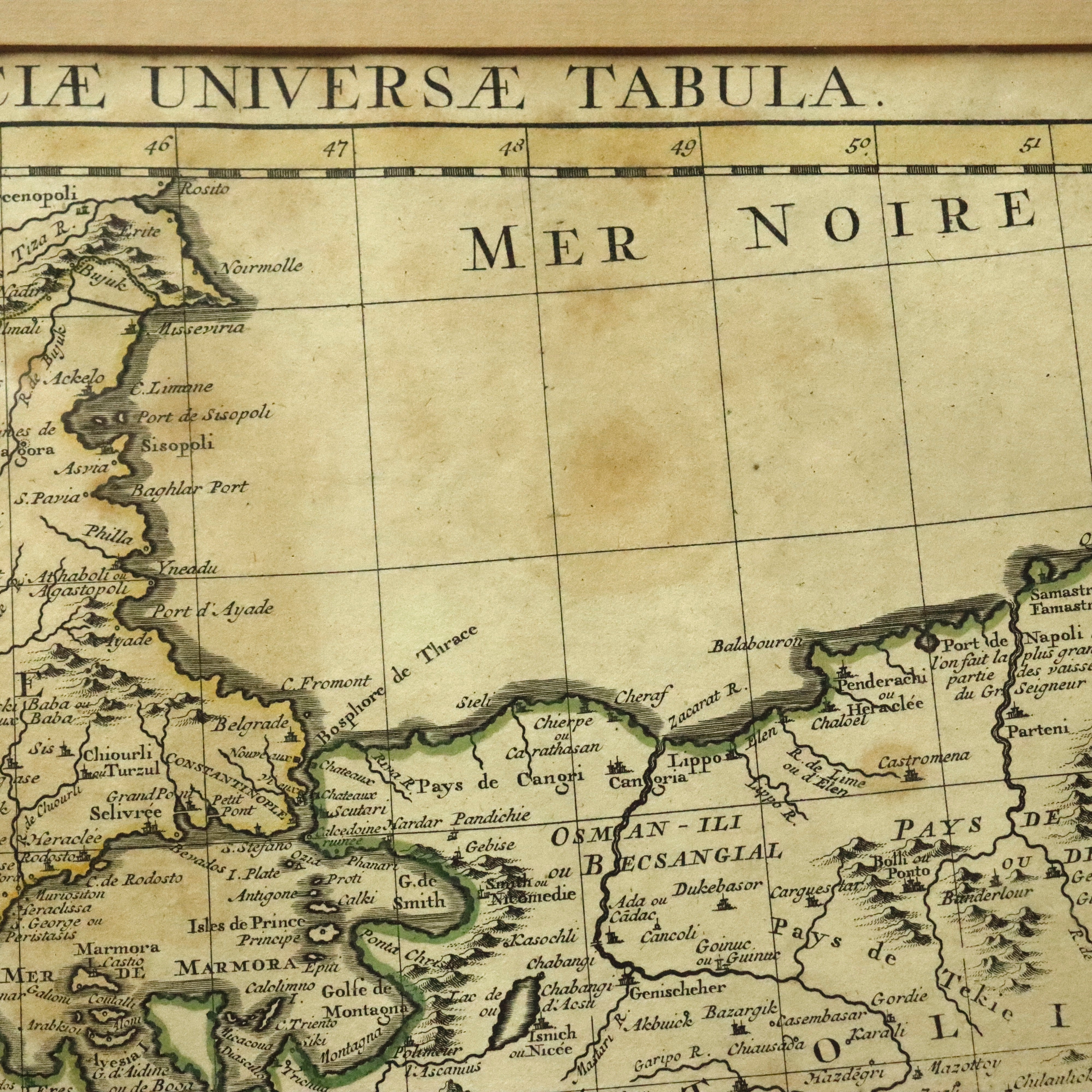 AW7-017: Guillaume de L'Isle Circa 1730 Map of the Aegean Sea "Carte De La Grece"