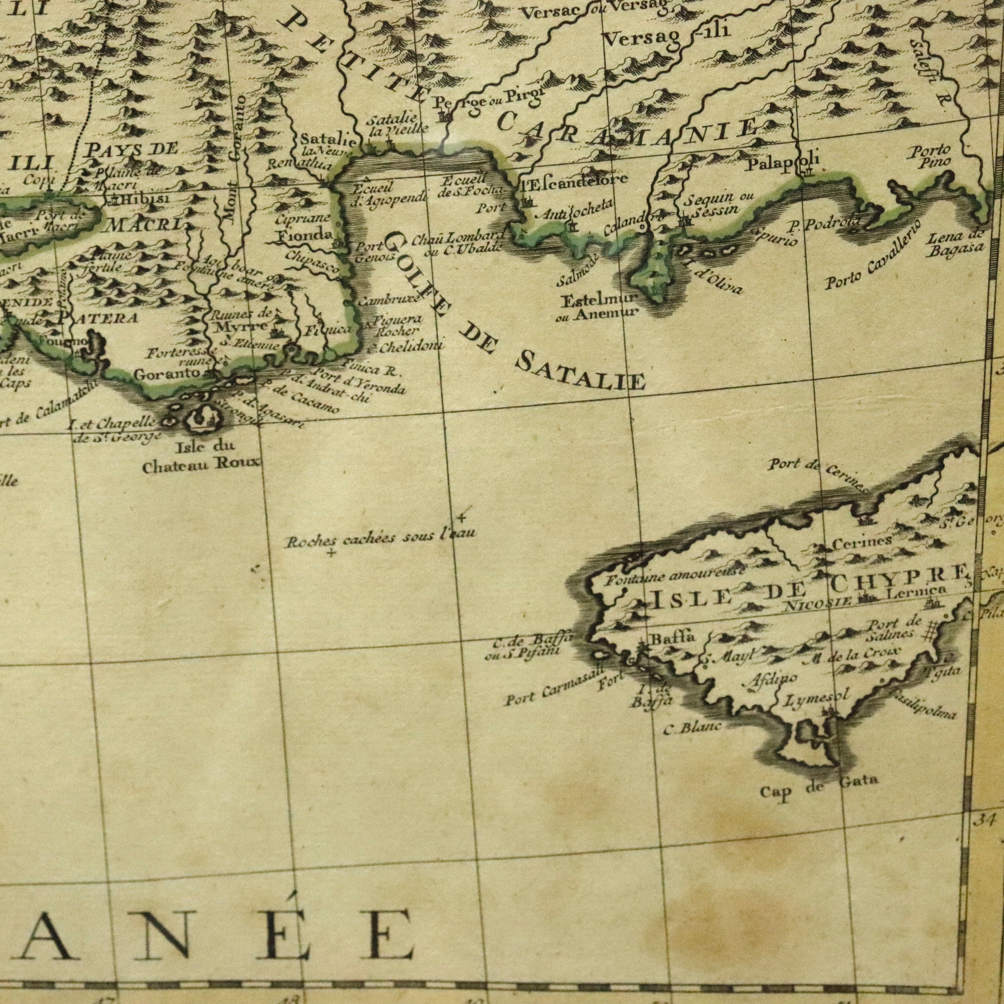 AW7-017: Guillaume de L'Isle Circa 1730 Map of the Aegean Sea "Carte De La Grece"