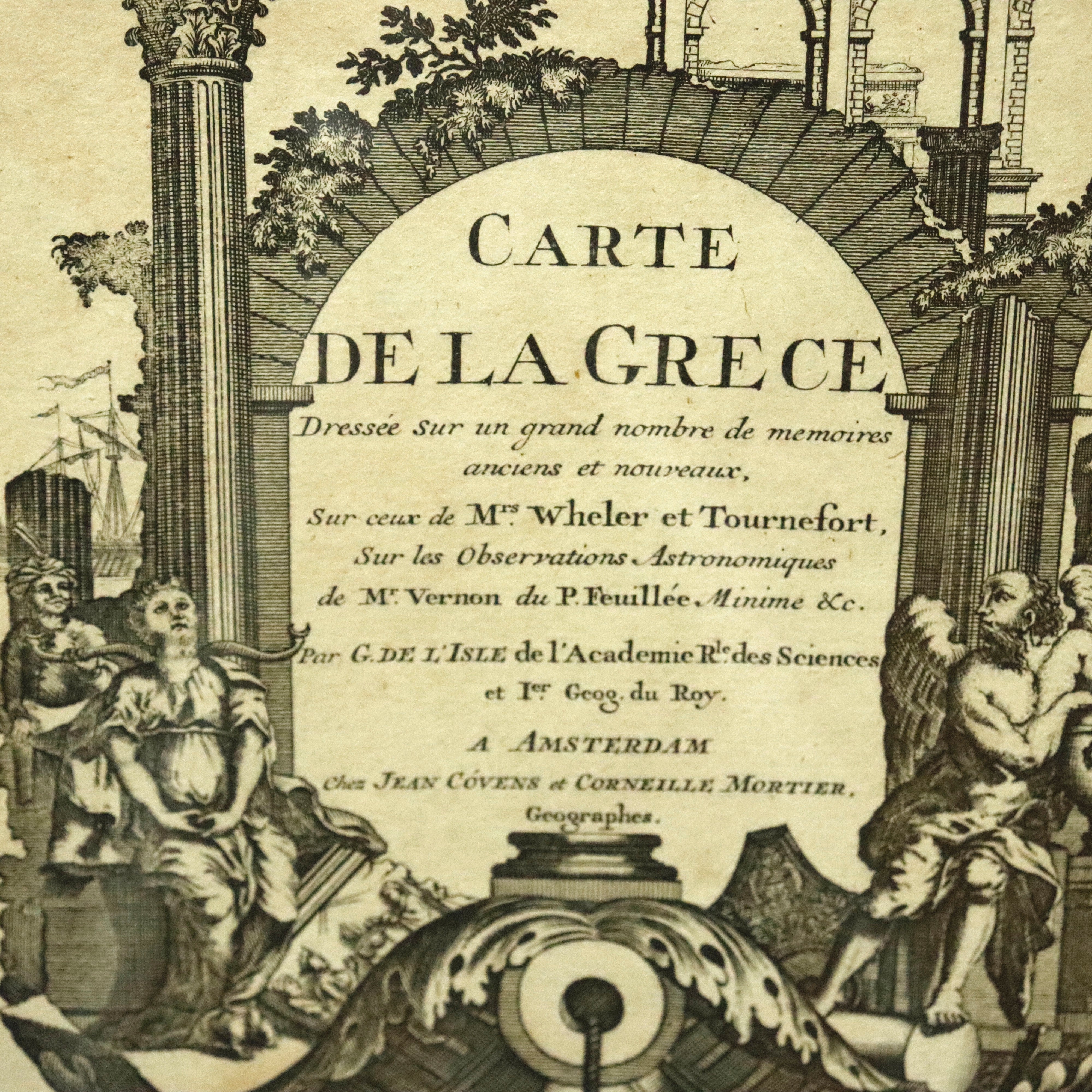 AW7-017: Guillaume de L'Isle Circa 1730 Map of the Aegean Sea "Carte De La Grece"