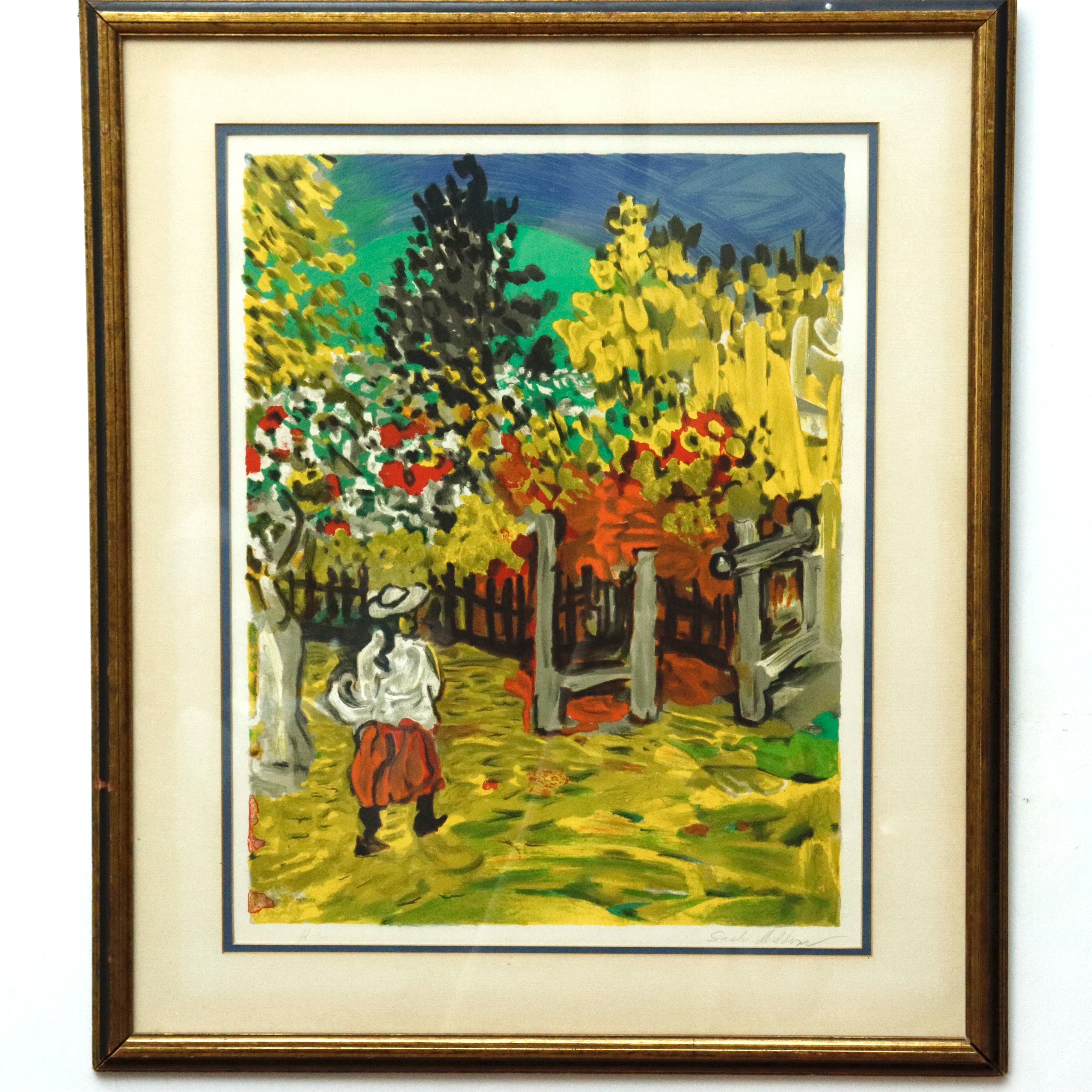 AW8-140: Sacha Moldovan "Garden Gate" Lithograph Hors d'Commerce Proof