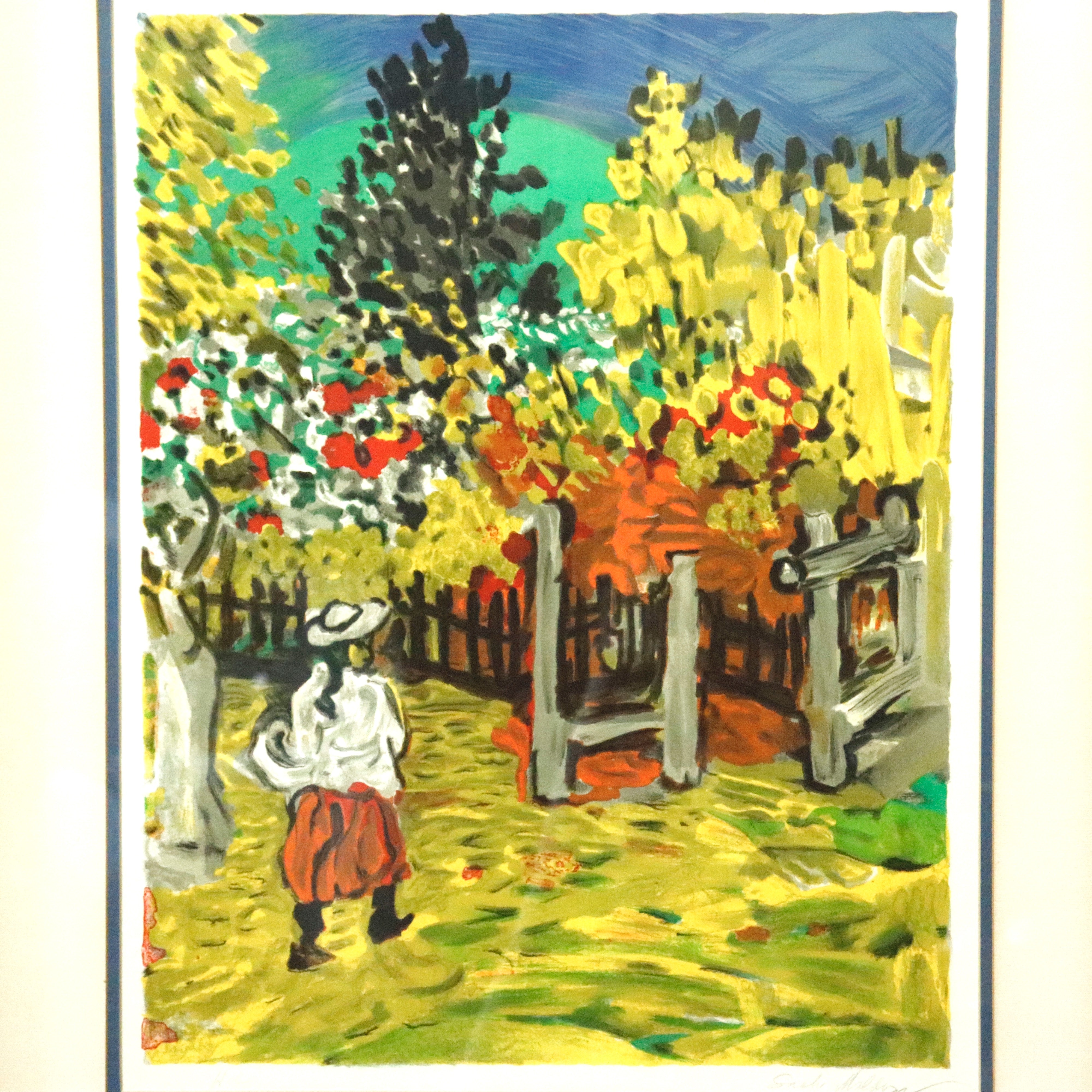 AW8-140: Sacha Moldovan "Garden Gate" Lithograph Hors d'Commerce Proof