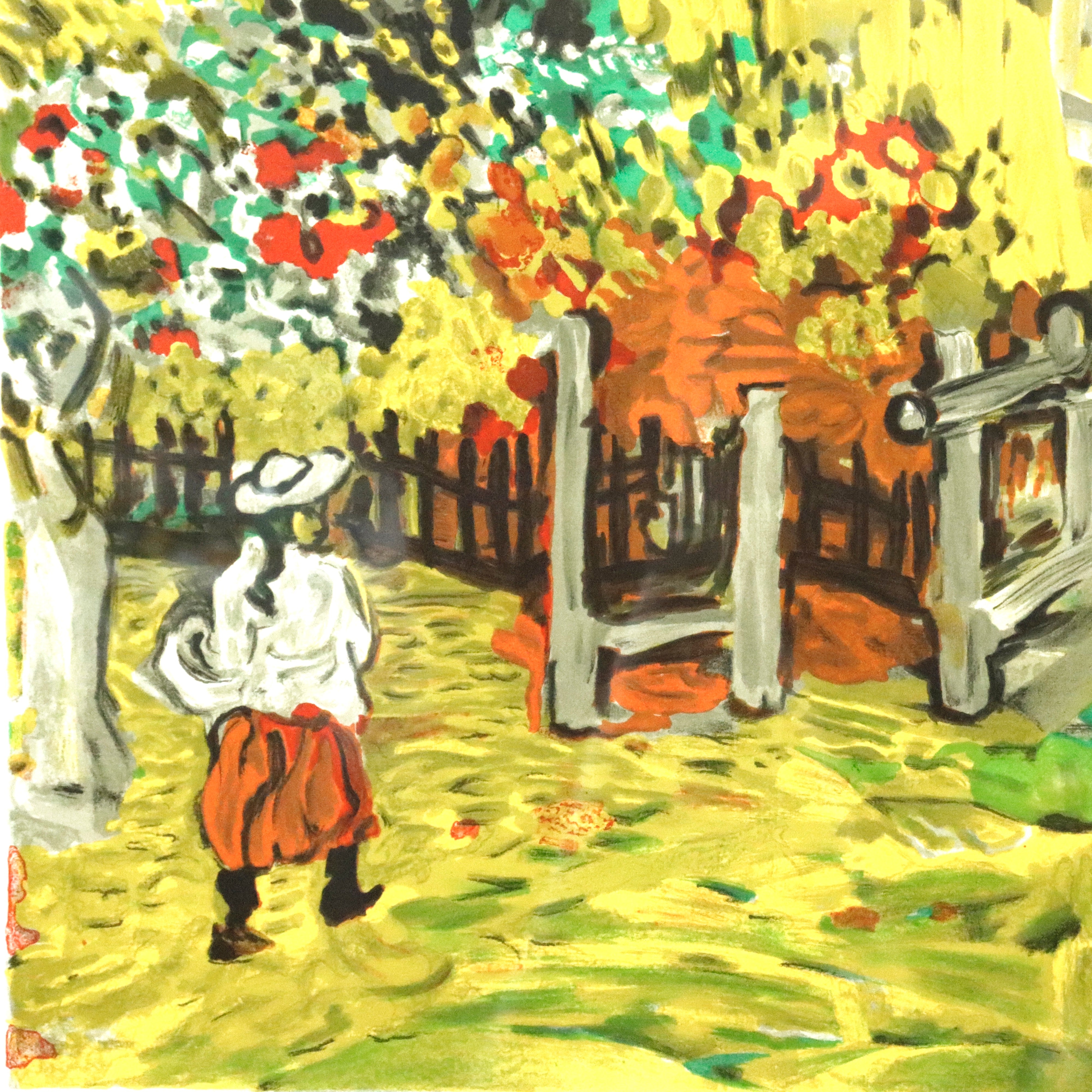 AW8-140: Sacha Moldovan "Garden Gate" Lithograph Hors d'Commerce Proof