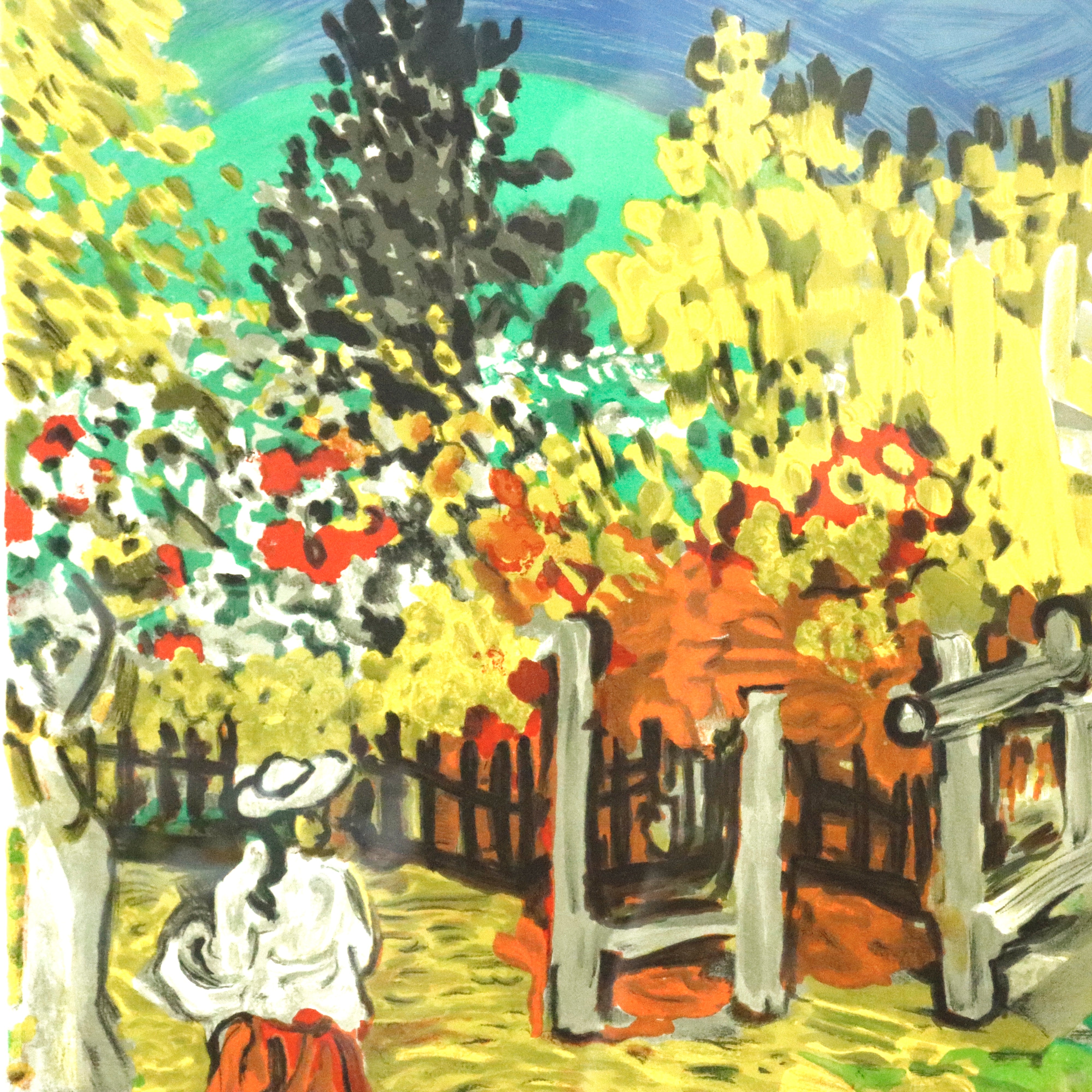 AW8-140: Sacha Moldovan "Garden Gate" Lithograph Hors d'Commerce Proof