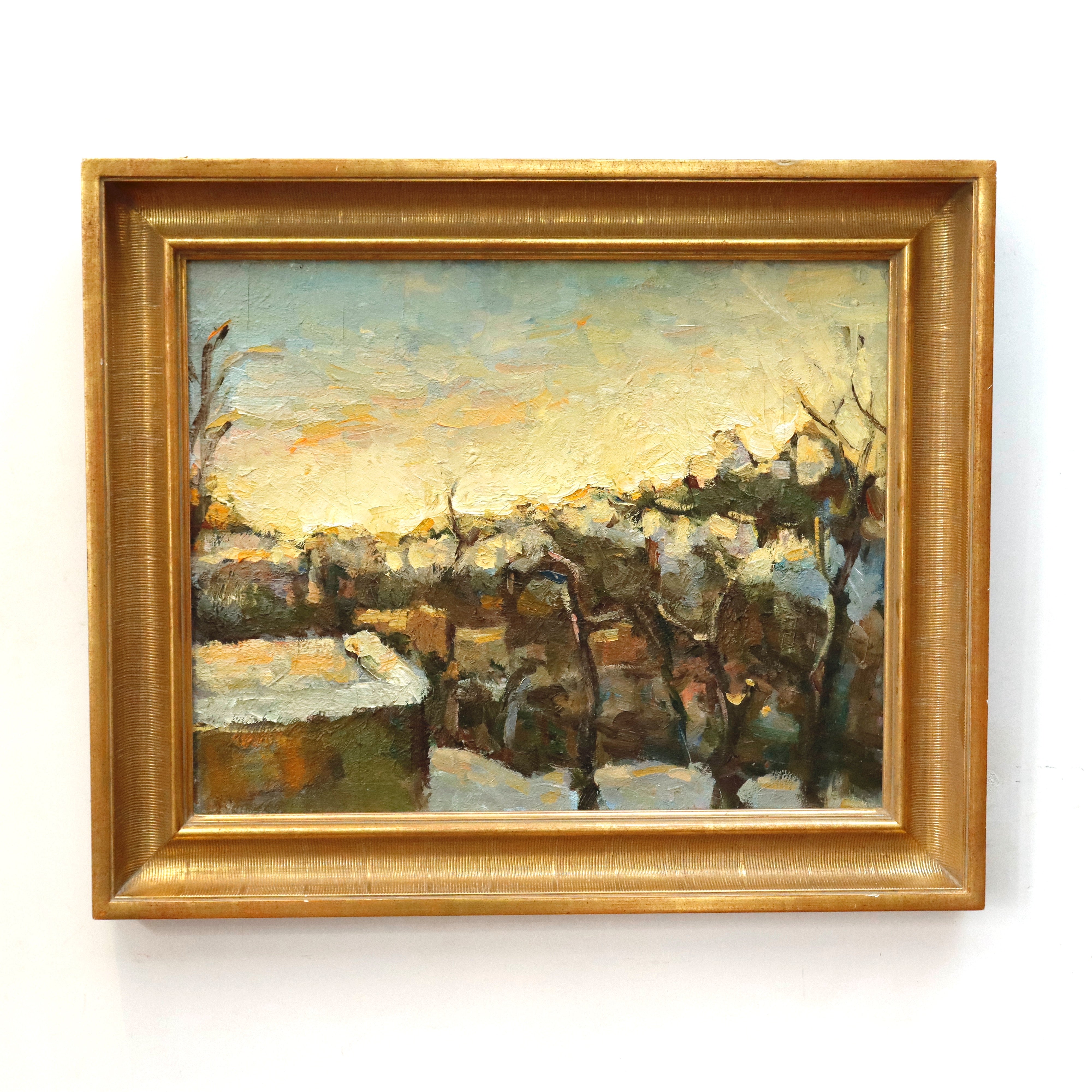 Expressionist Landscape Oil on Canvas Painting | Work of Man