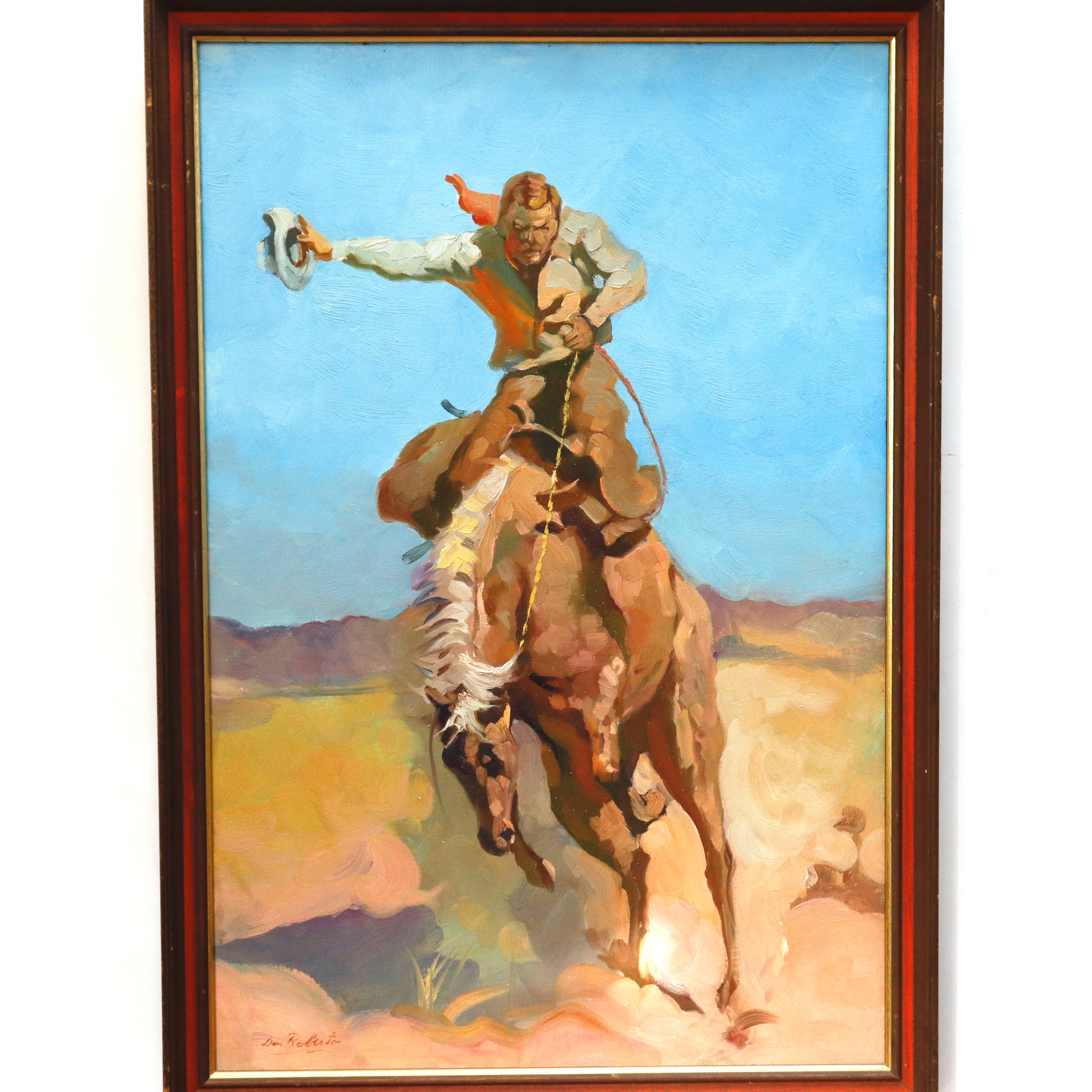 AW933: Don Roberto Teddy Roosevelt Rough Rider WPA Mural Study