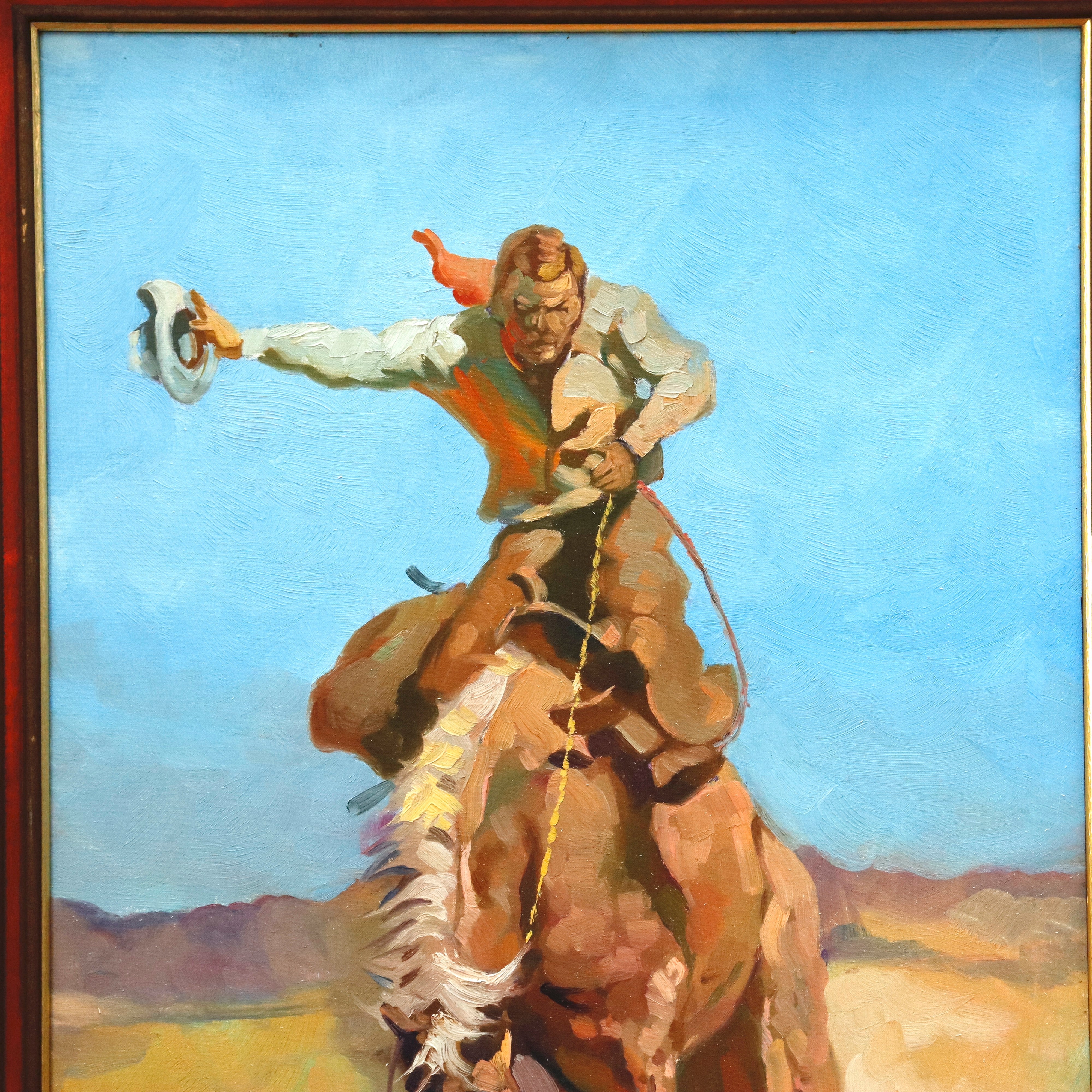 AW933: Don Roberto Teddy Roosevelt Rough Rider WPA Mural Study