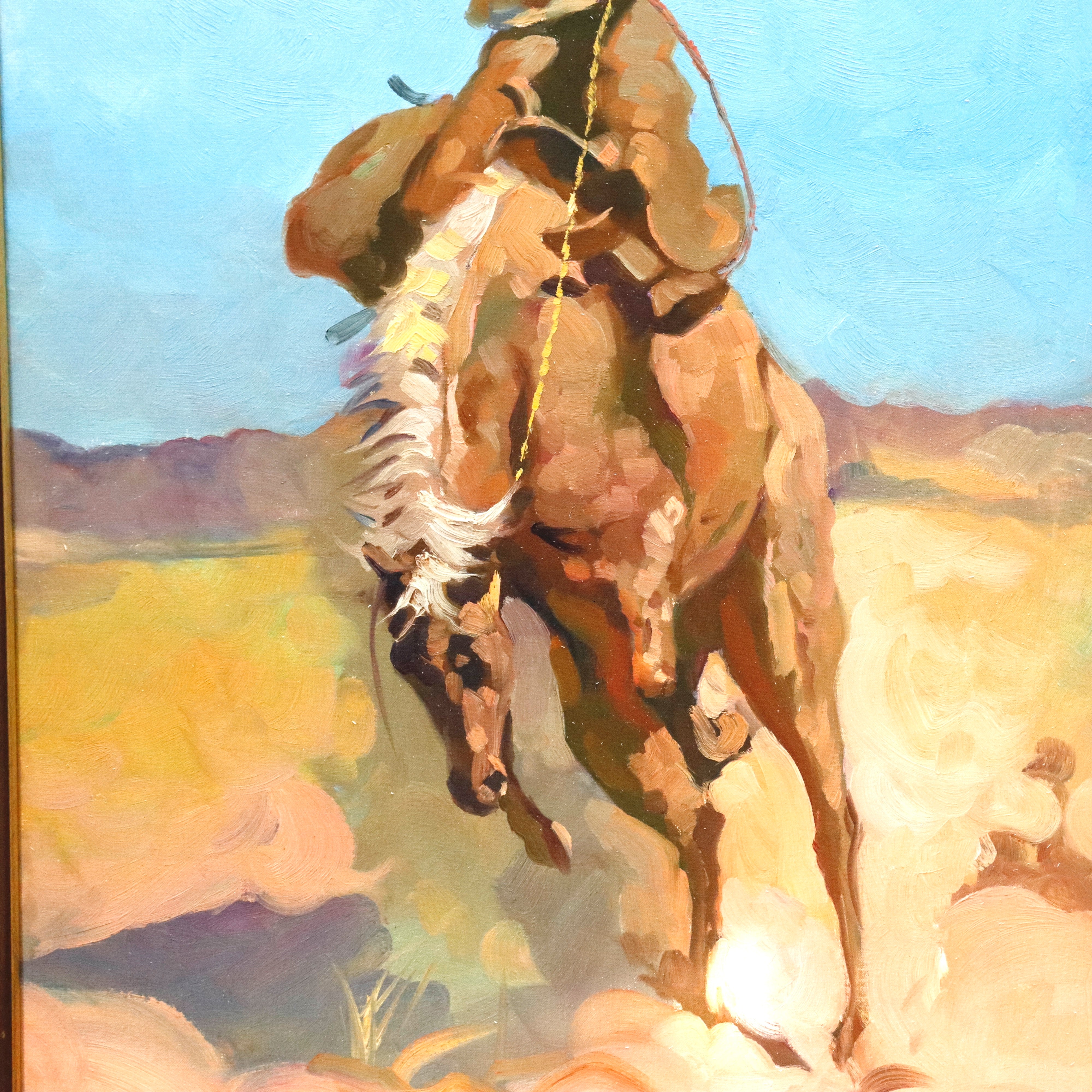 AW933: Don Roberto Teddy Roosevelt Rough Rider WPA Mural Study