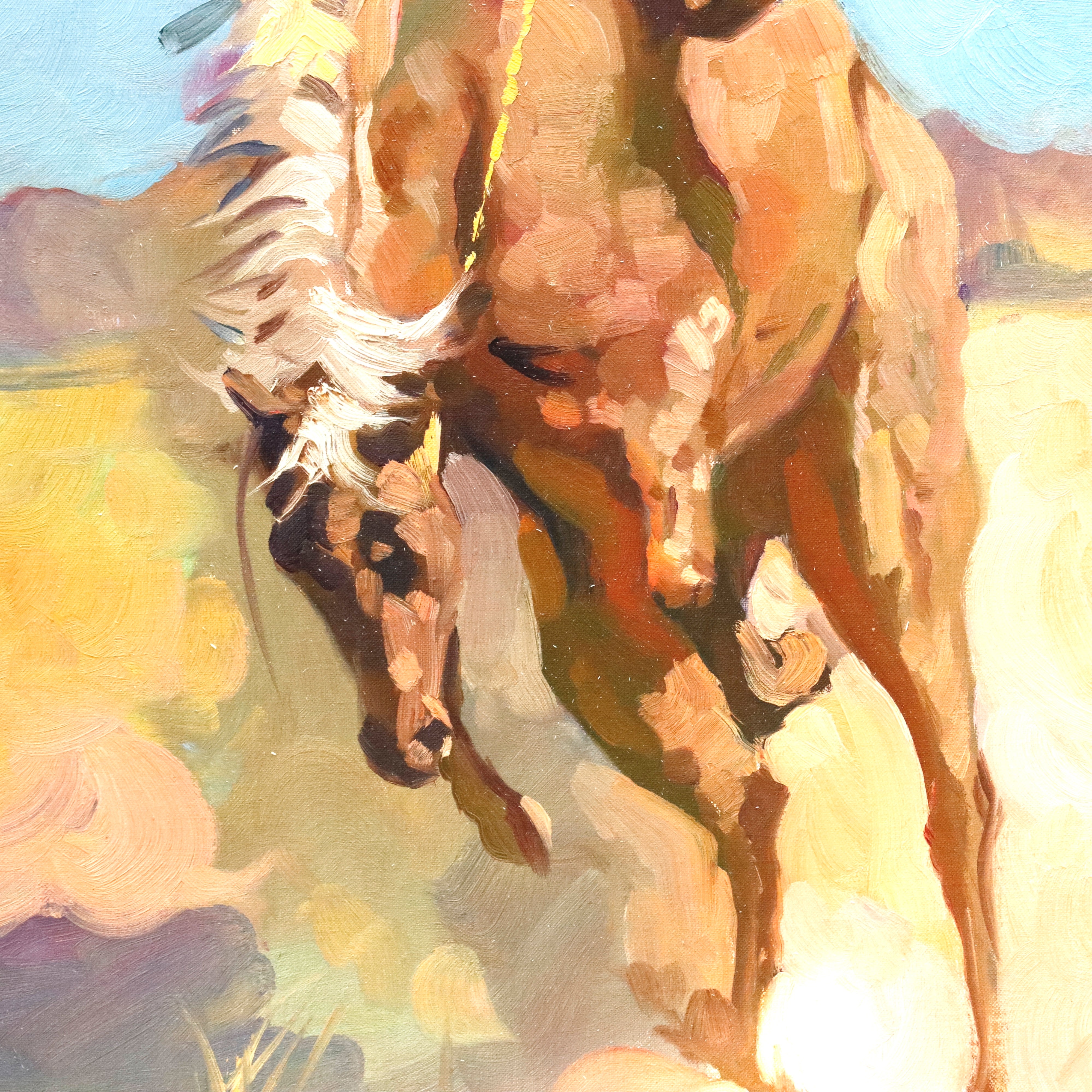 AW933: Don Roberto Teddy Roosevelt Rough Rider WPA Mural Study