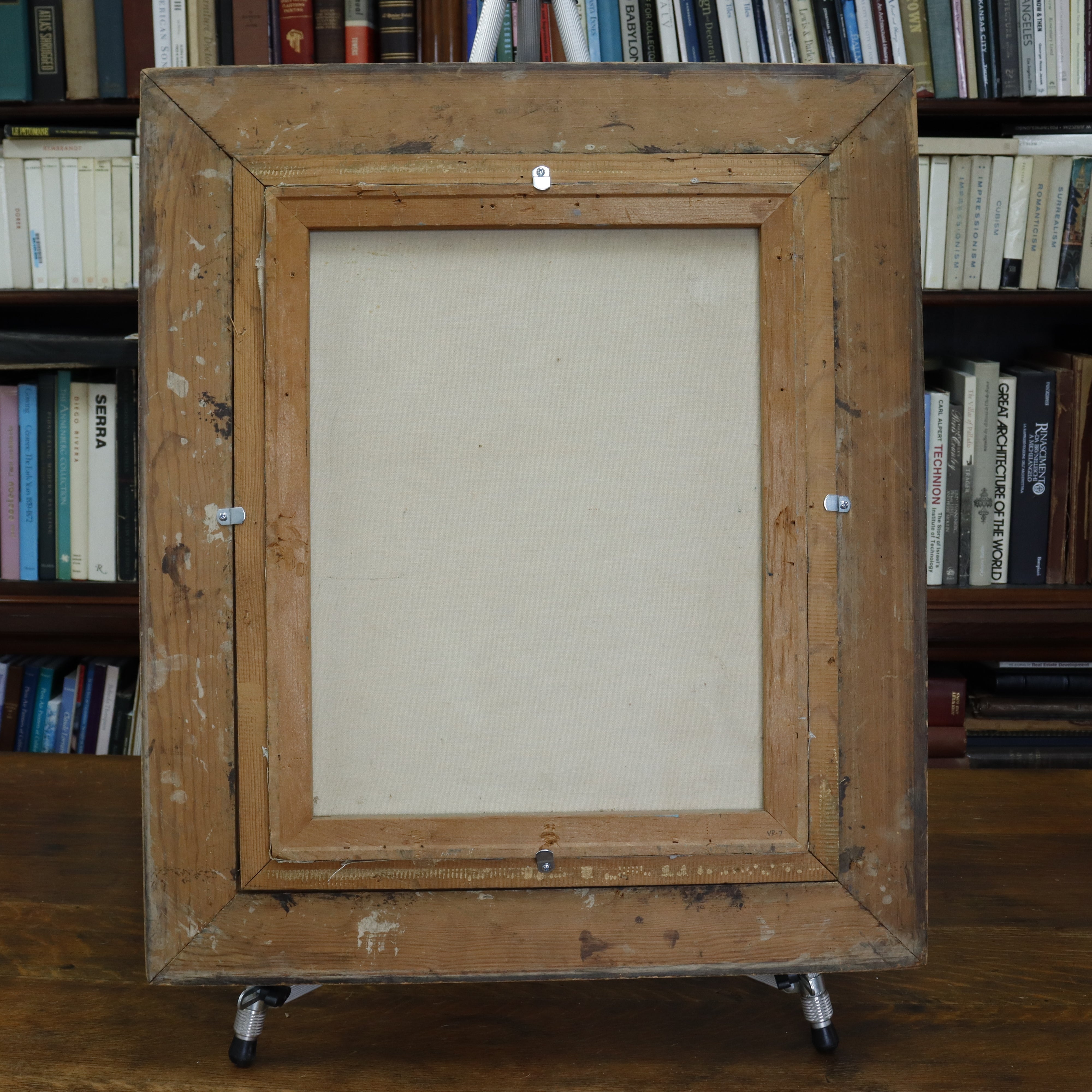 AW934: Virginia Robinson Expressionist French Street Scene Oil on Canvas