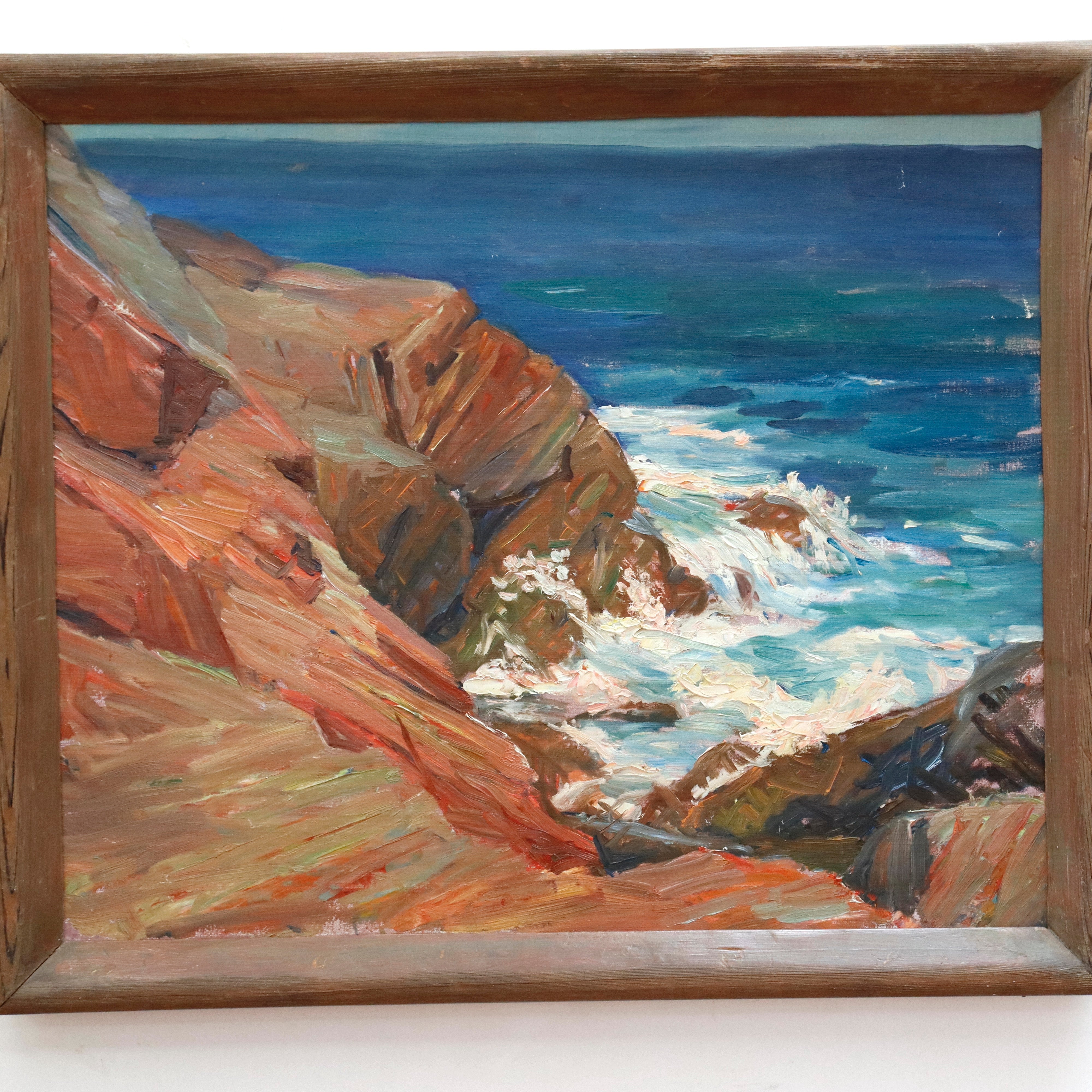 AW938: Agnes Richmond Gloucester Inlet Oil on Canvas Painting