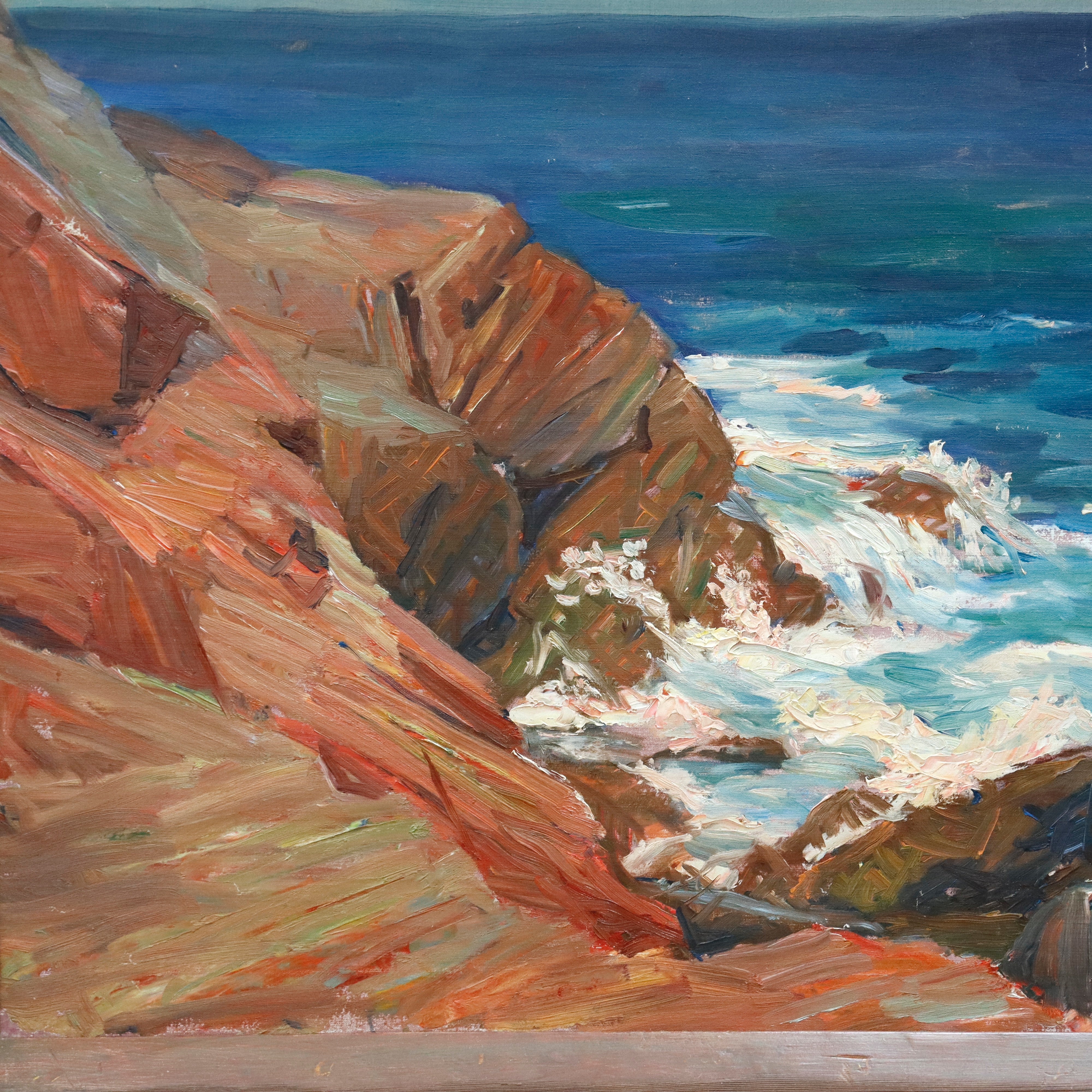 AW938: Agnes Richmond Gloucester Inlet Oil on Canvas Painting