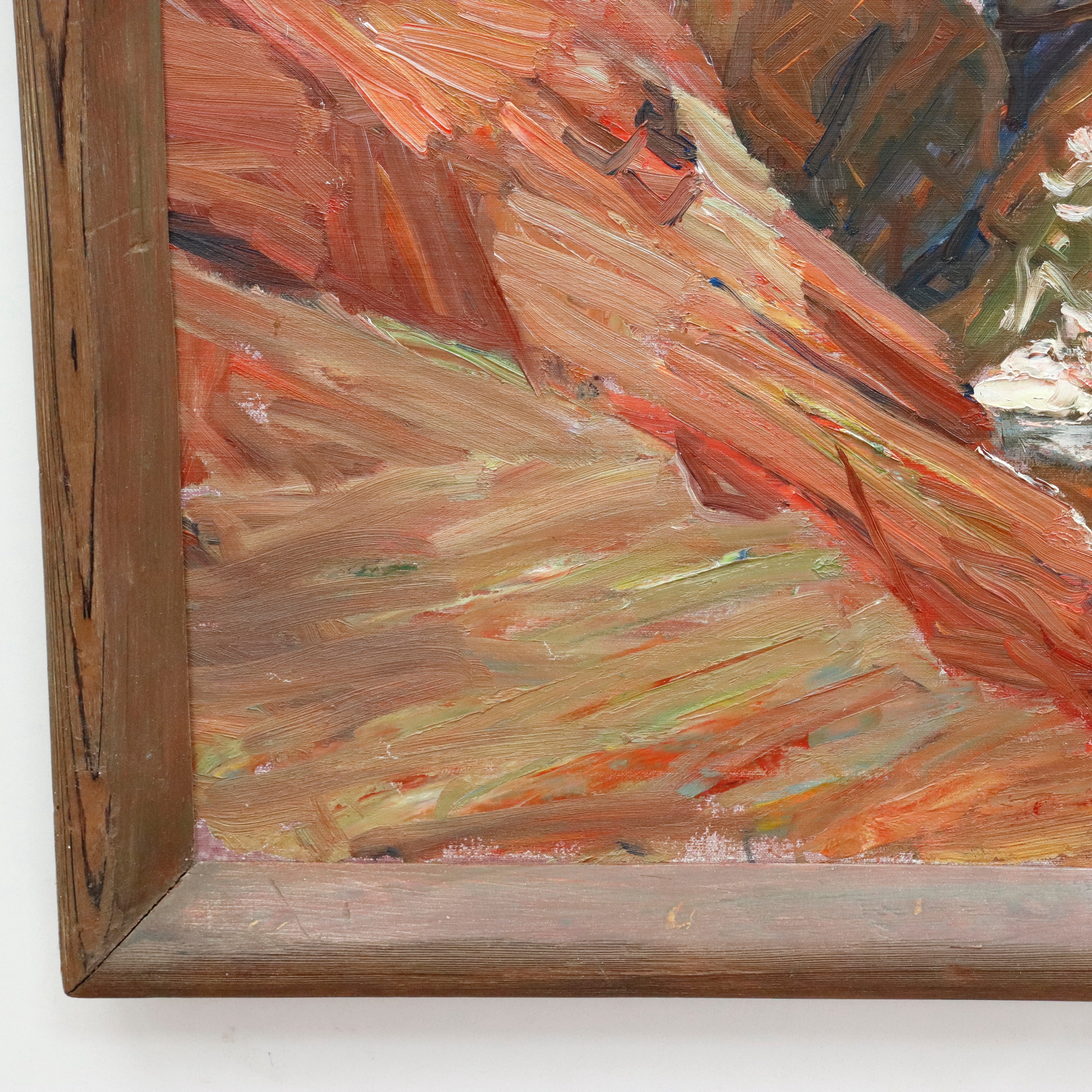 AW938: Agnes Richmond Gloucester Inlet Oil on Canvas Painting