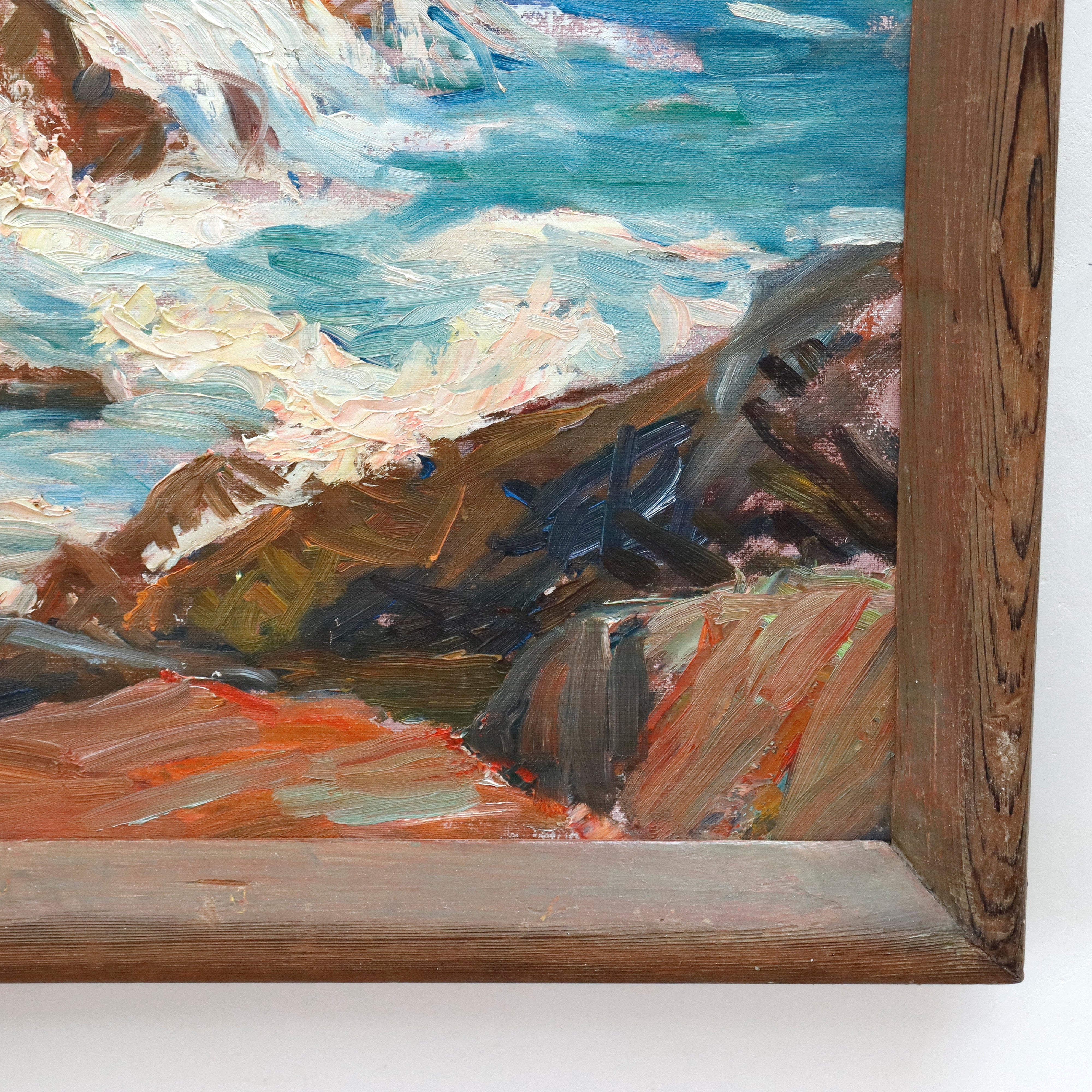 AW938: Agnes Richmond Gloucester Inlet Oil on Canvas Painting