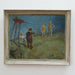 Robert Pikelny "Tight Rope" Modernist Oil on Board Early 20th Century | Work of Man