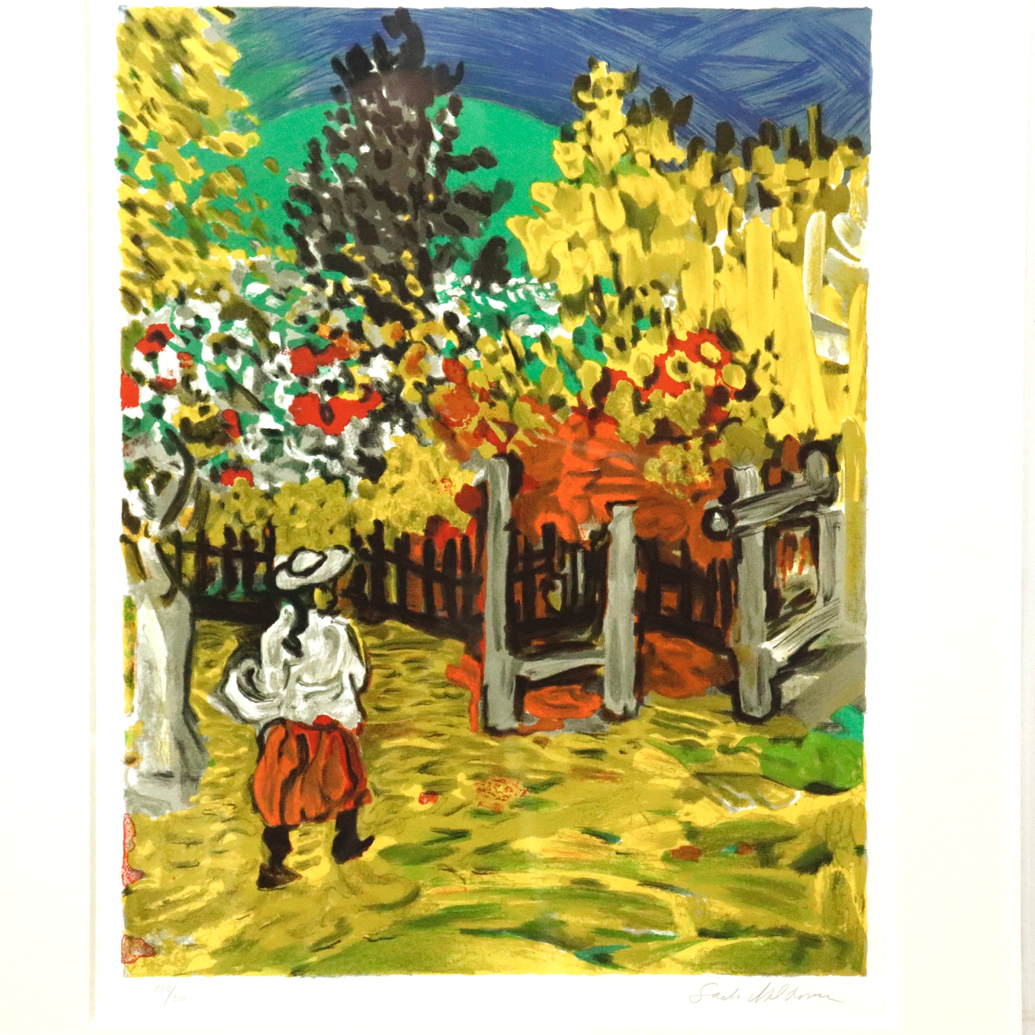 AW8-139: Sacha Moldovan "Garden Gate" Lithograph