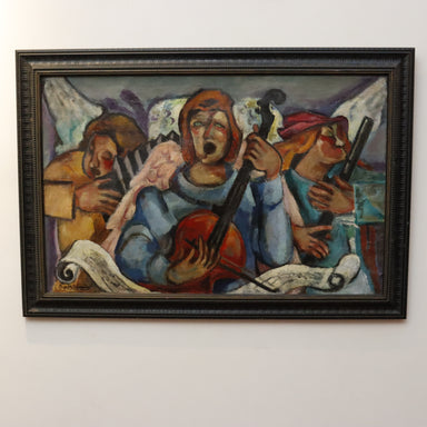 E. Barthelemie Angelic Minstrels Oil on Canvas French Early 20th Century | Work of Man