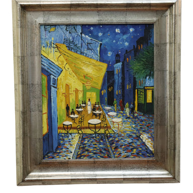 After Vincent Van Gogh's 1888 "Cafe Terrace at Night" Oil on Canvas Painting | Work of Man