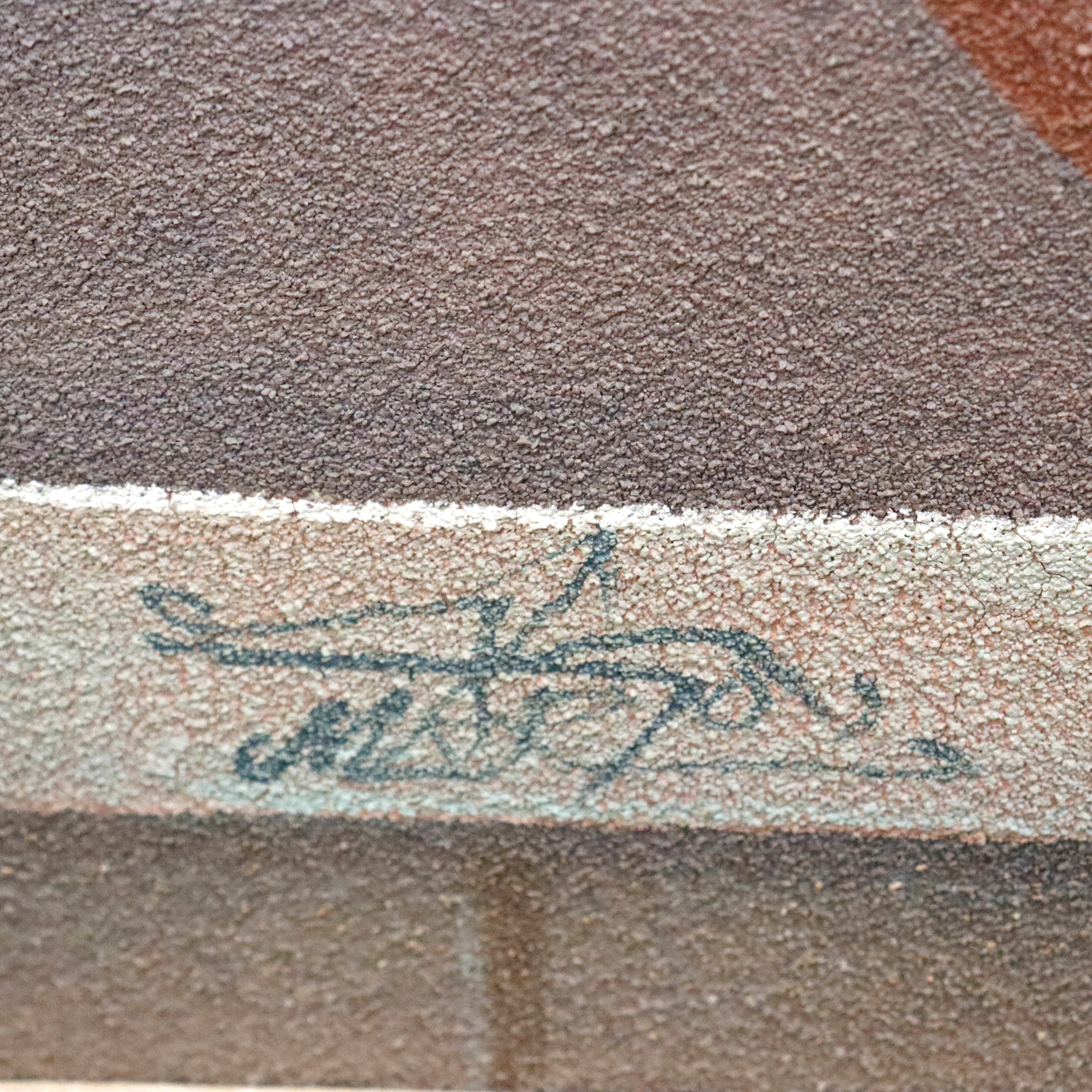 AW087: Mario Jung Pueblo Indian Still Life Sand Painting