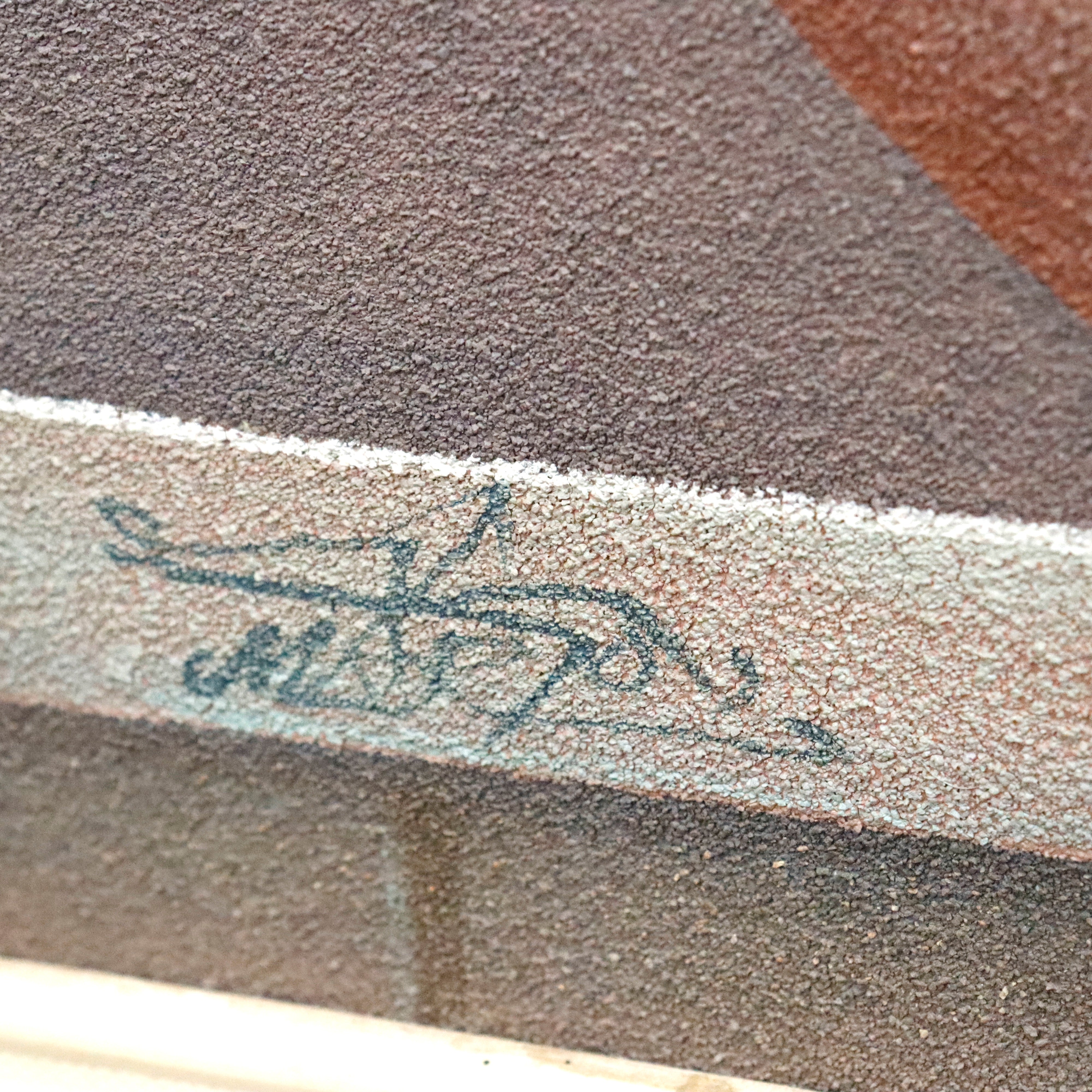 AW087: Mario Jung Pueblo Indian Still Life Sand Painting