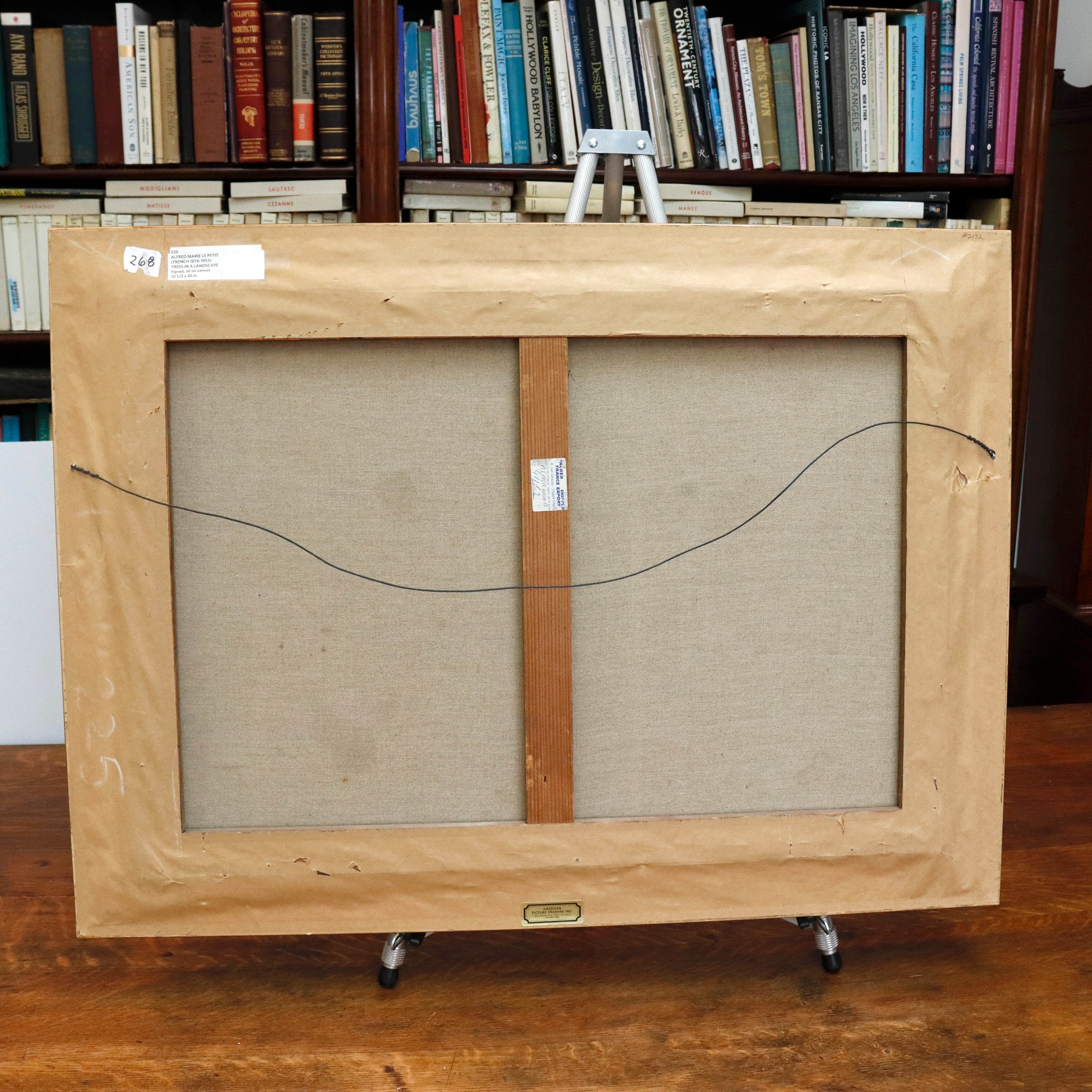 AW268: Alfred Marie Le Petit Trees in a Landscape Oil on Canvas Painting