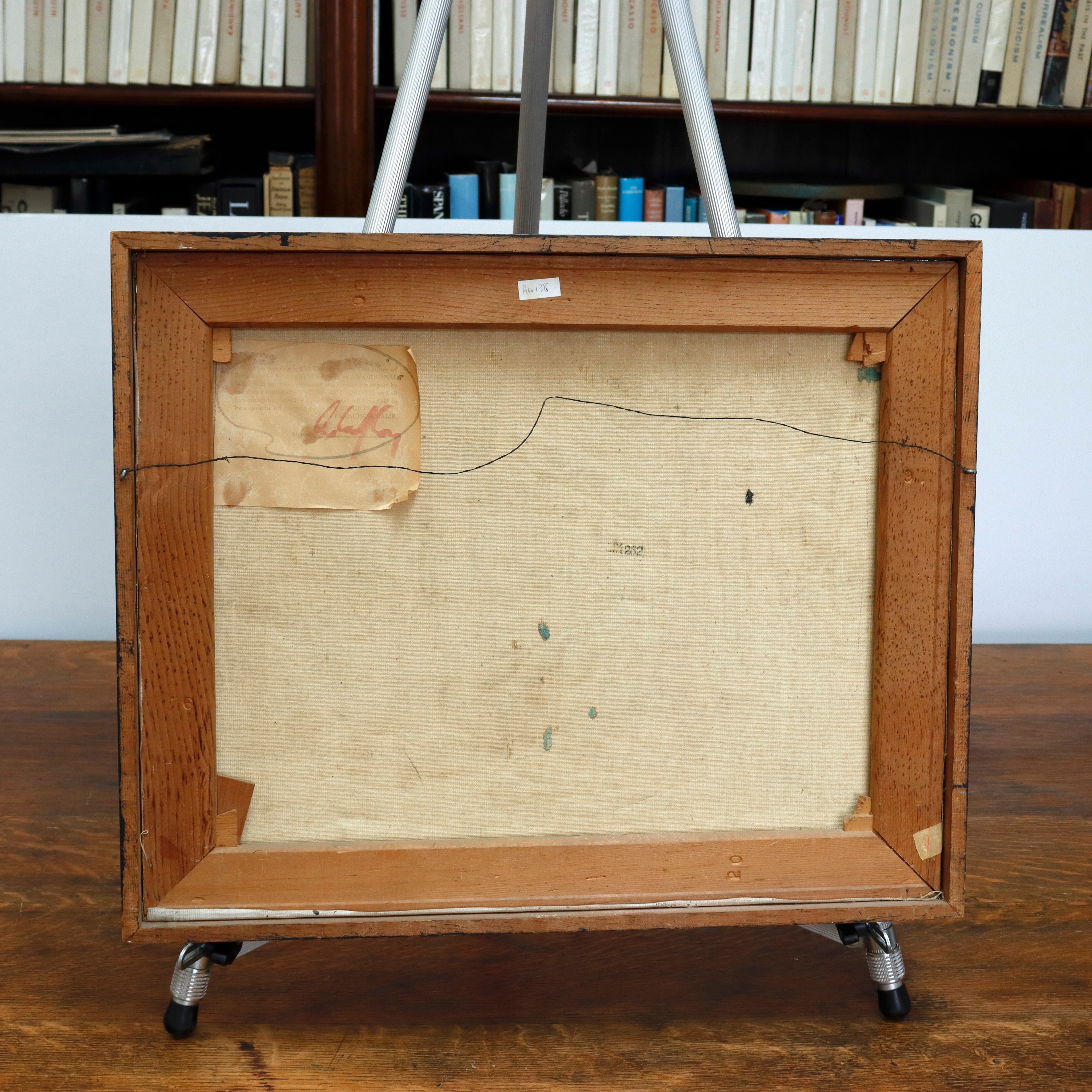 AW138: Cory Imports Italian School Modernist Cityscape Oil on Canvas