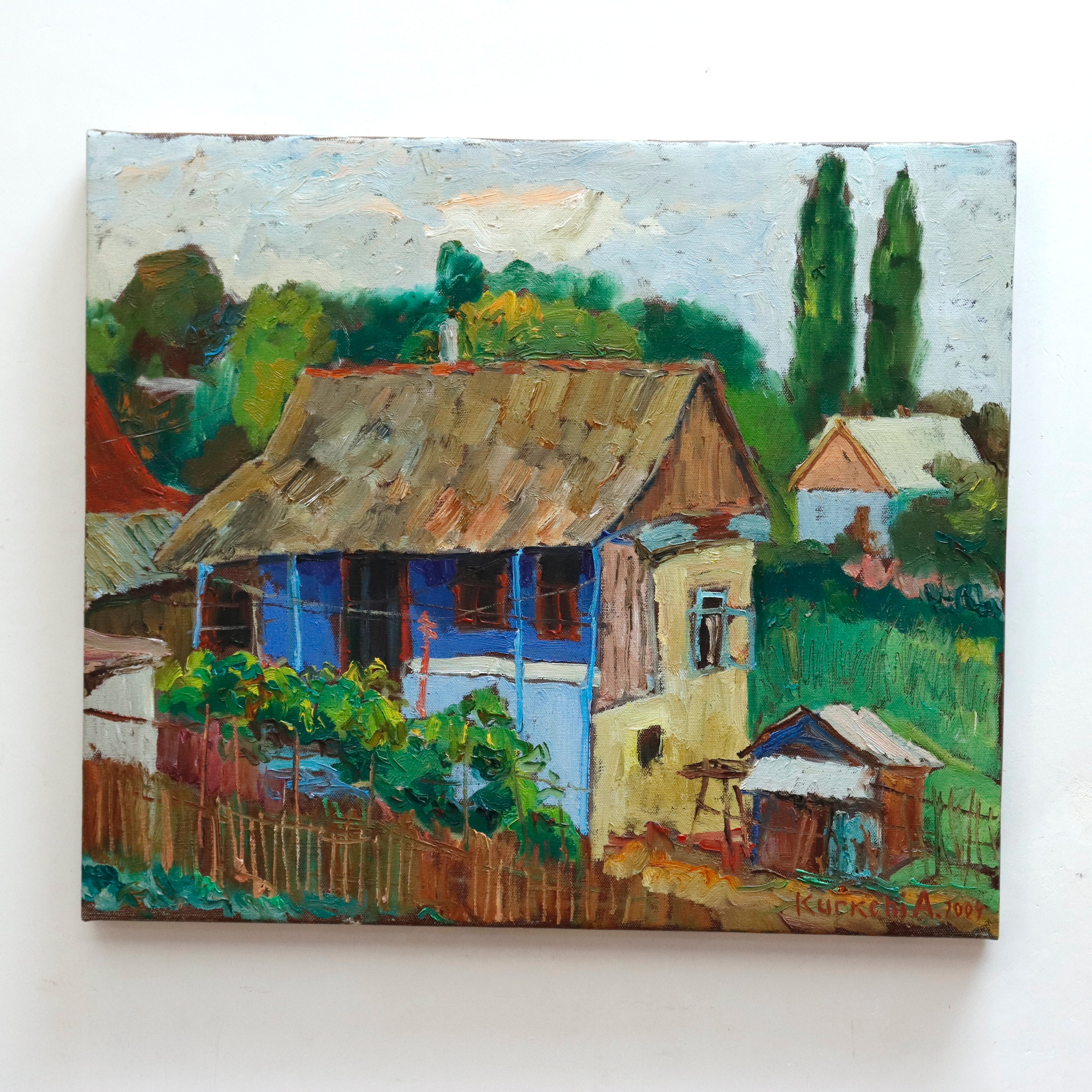 Aleksandr Kurchi Ukrainian Impressionist Oil on Canvas Landscape Painting | Work of Man