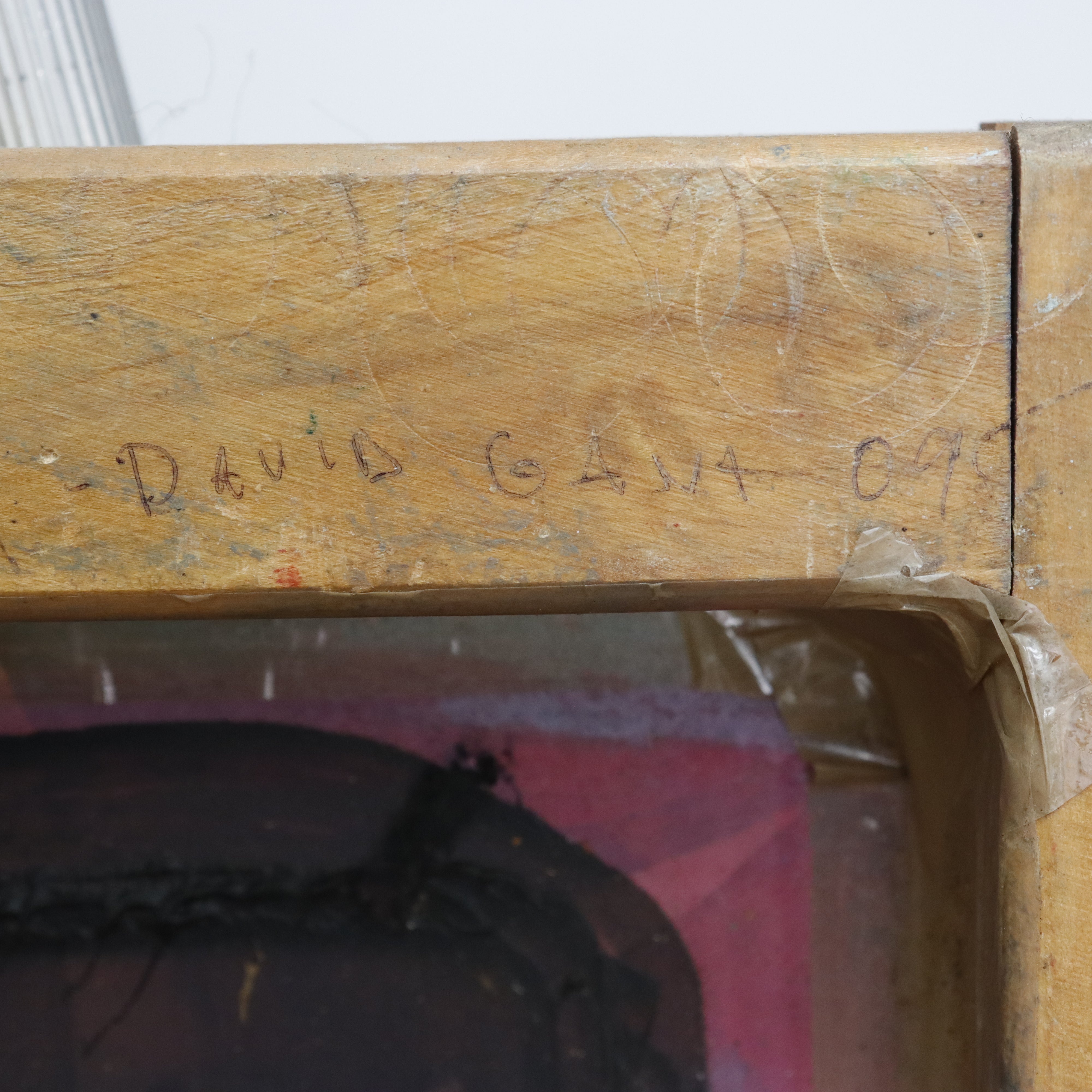 AW953: David Gant "Leroy" Portrait of a Dog Mixed Media