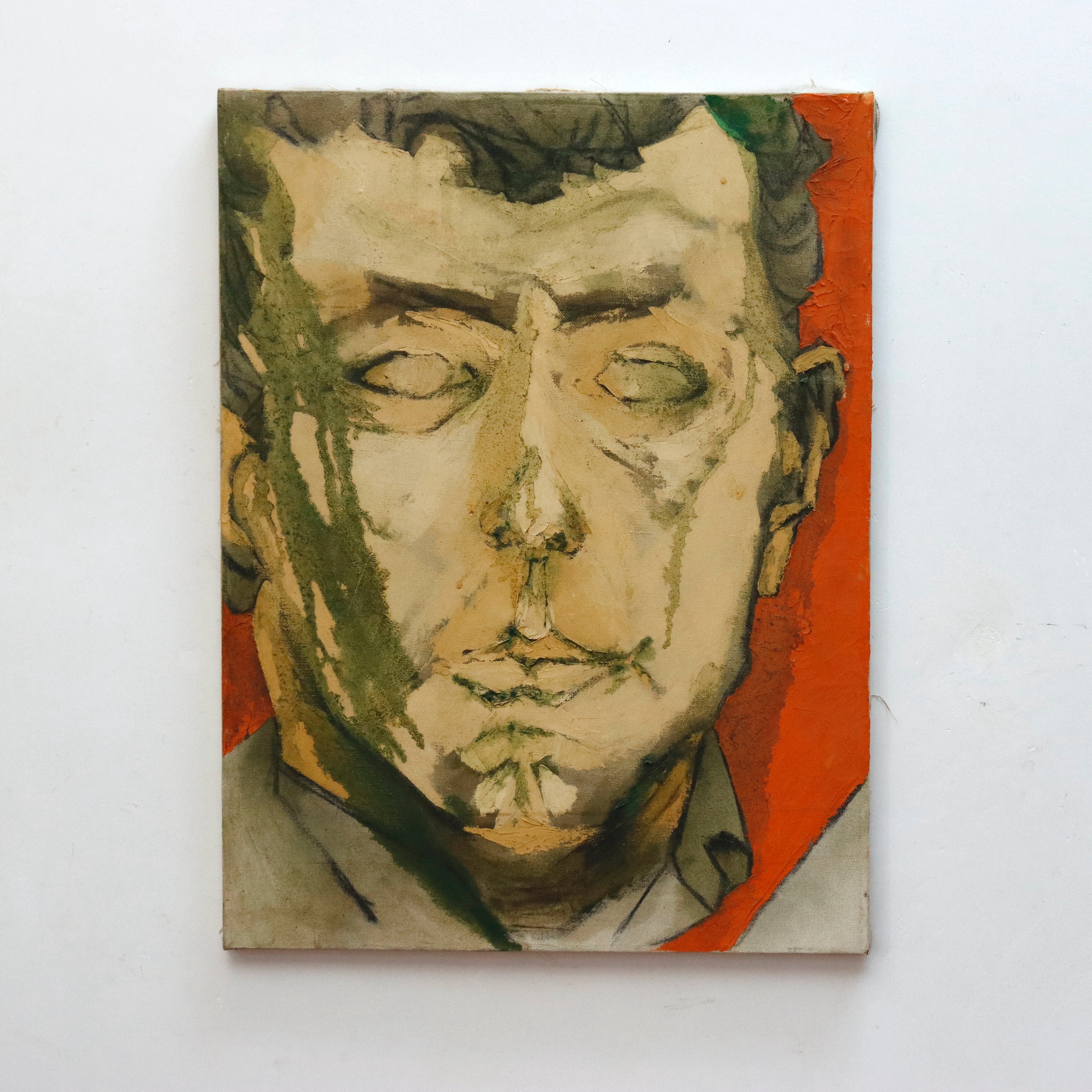 AW409: William Ware Theis Male Portrait Oil on Canvas