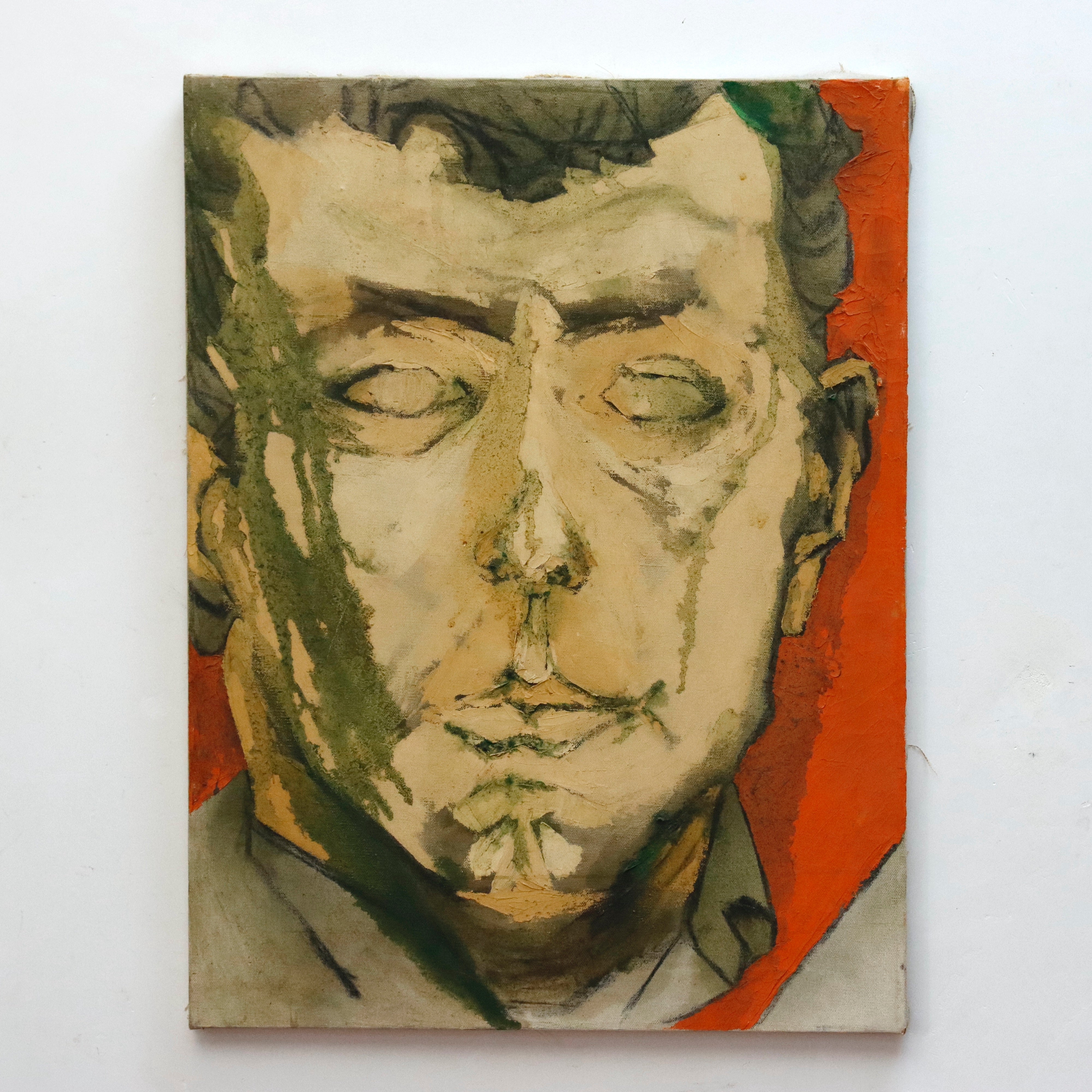 AW409: William Ware Theis Male Portrait Oil on Canvas