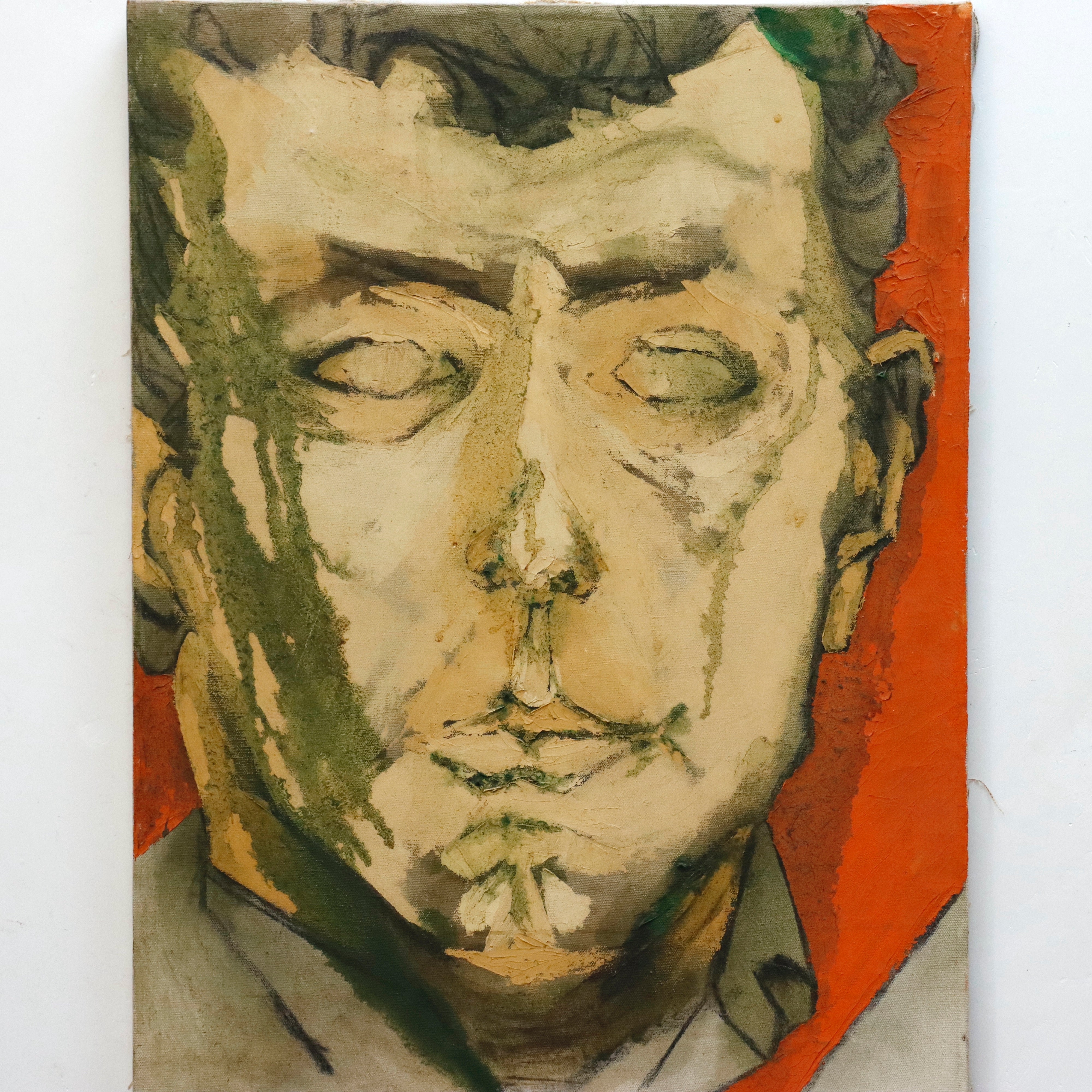 AW409: William Ware Theis Male Portrait Oil on Canvas