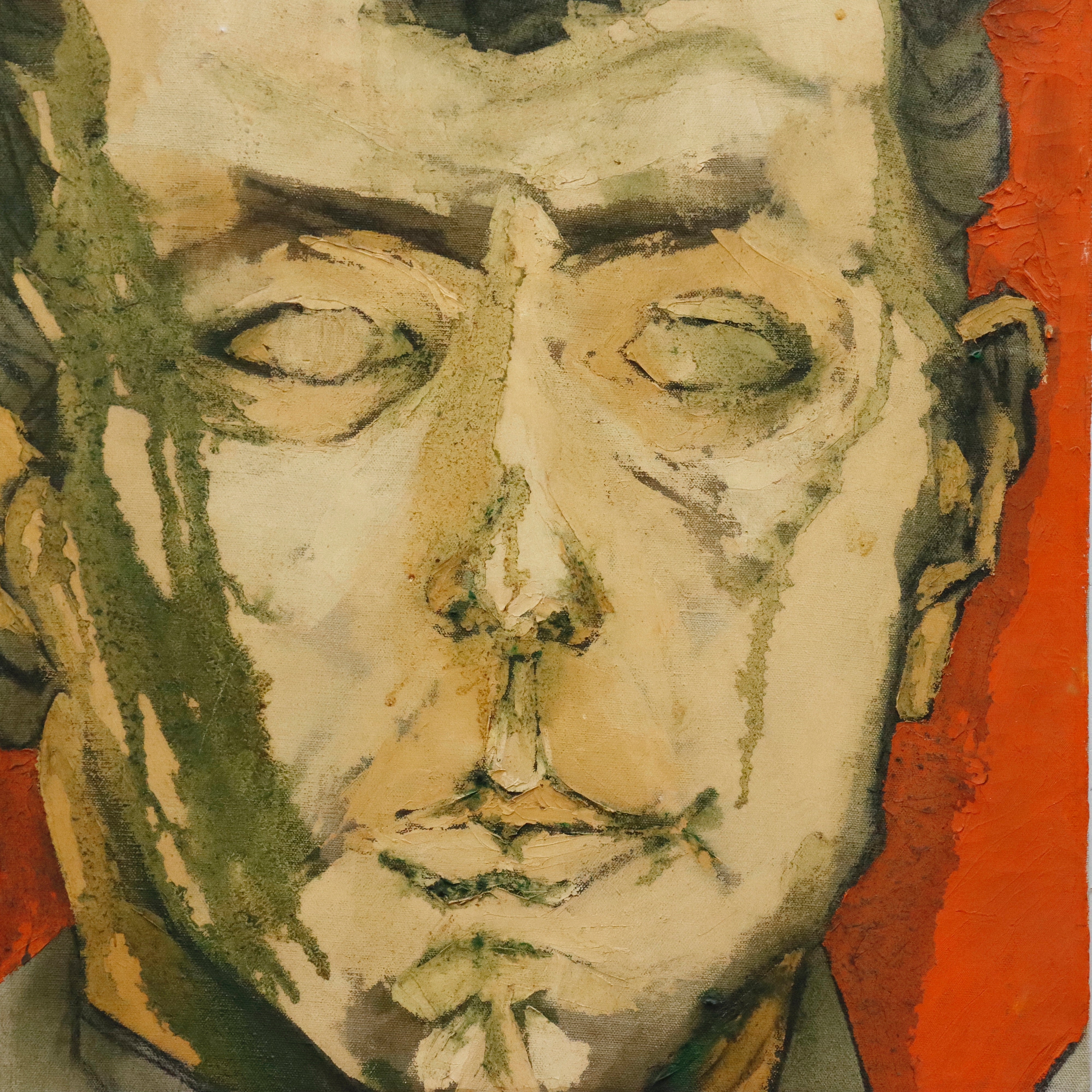 AW409: William Ware Theis Male Portrait Oil on Canvas